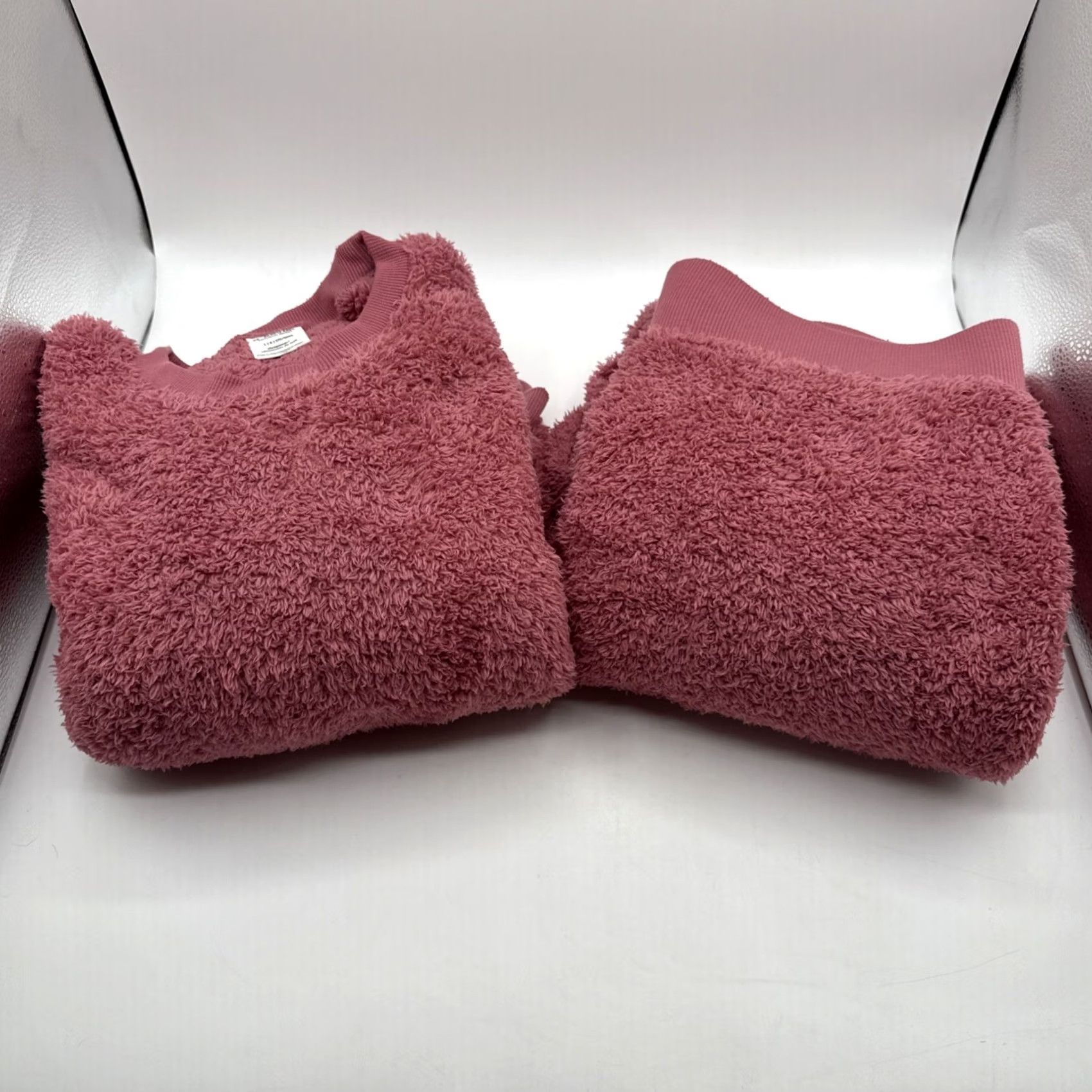 Victoria's Secret VINTAGE Victoria's Secret PINK Marshmallow Pullover + Pants Sleep PJ Set Dusty Rose L Womens Size L / US 10 / IT 46 - 2 Thumbnail