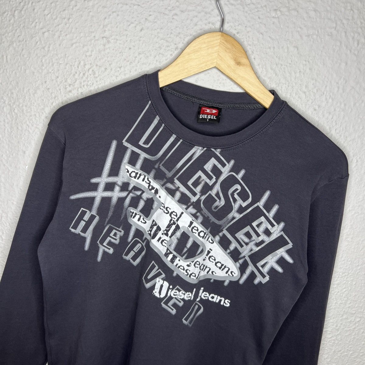 Diesel × Japanese Brand Rare! Opium Avant Garde Diesel Long Sleeve Big Logo 90s Size US M / EU 48-50 / 2 - 4 Thumbnail