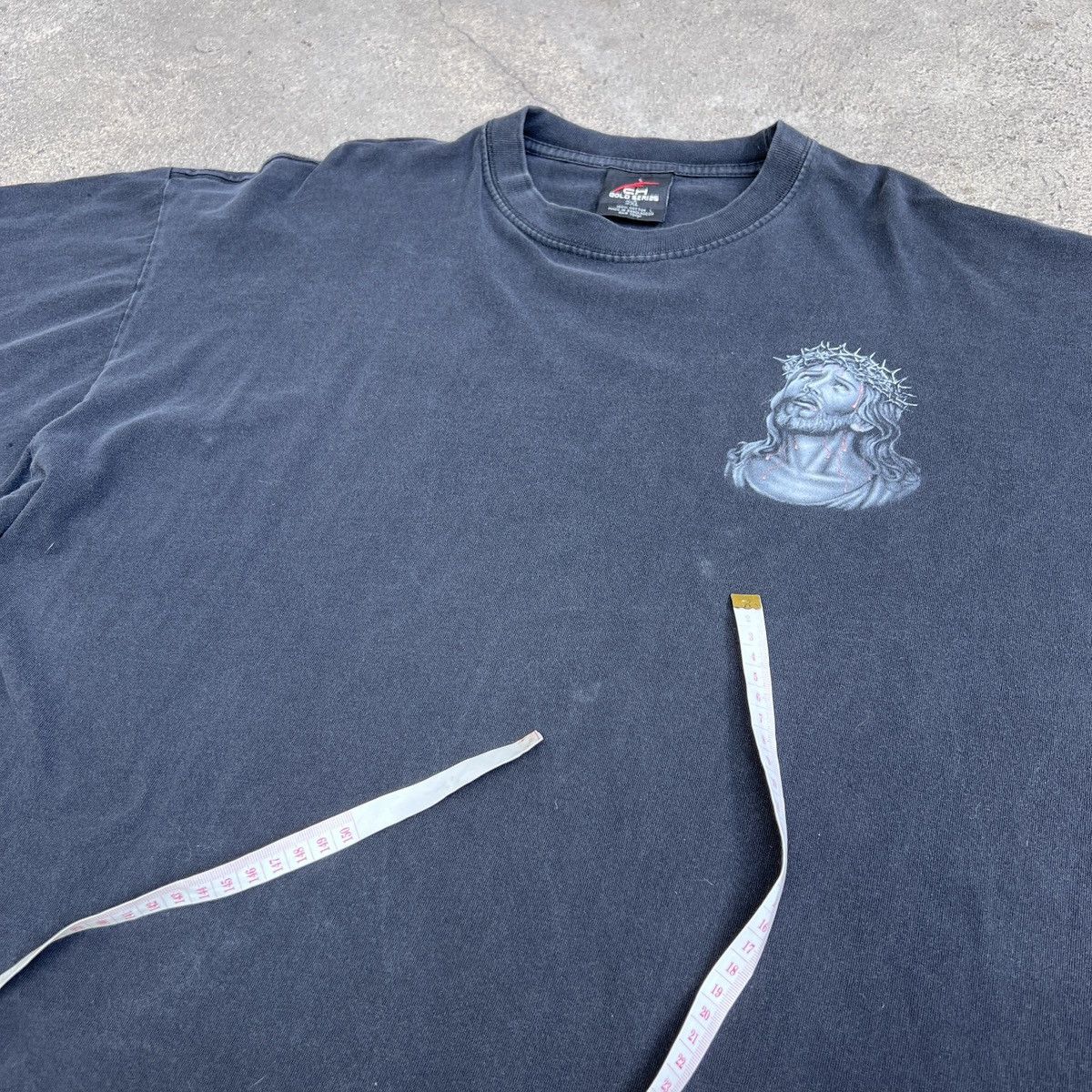 Vintage Vintage Y2K God Jesus Bible Holy Tee 2XL Thrashed Sun Faded Size US XXL / EU 58 / 5 - 16 Thumbnail