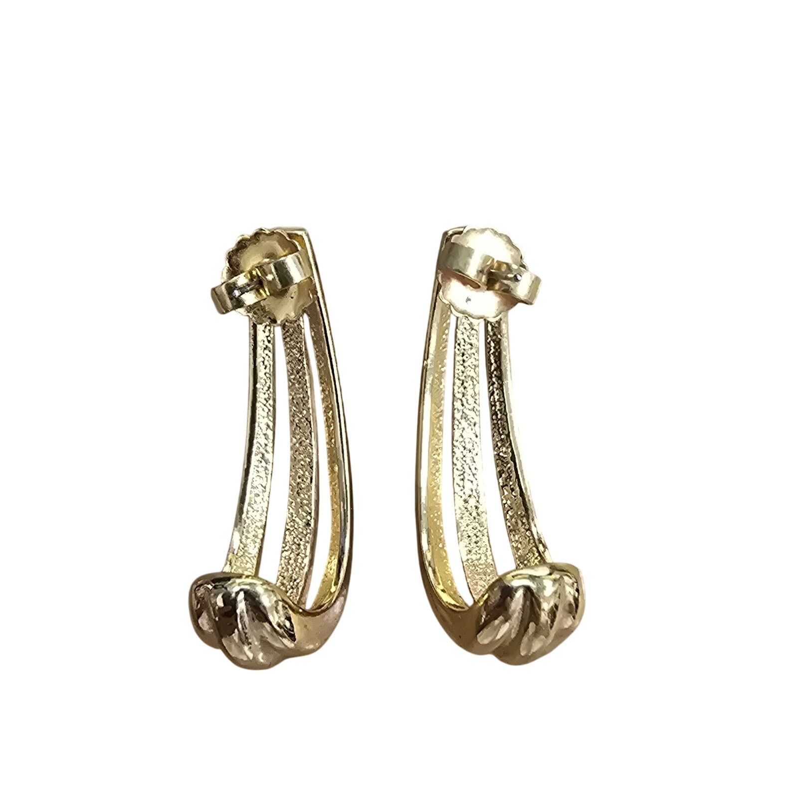 Other Vintage Avon Drop Goldtone Earrings, 1.5 inch Size ONE SIZE - 2 Thumbnail