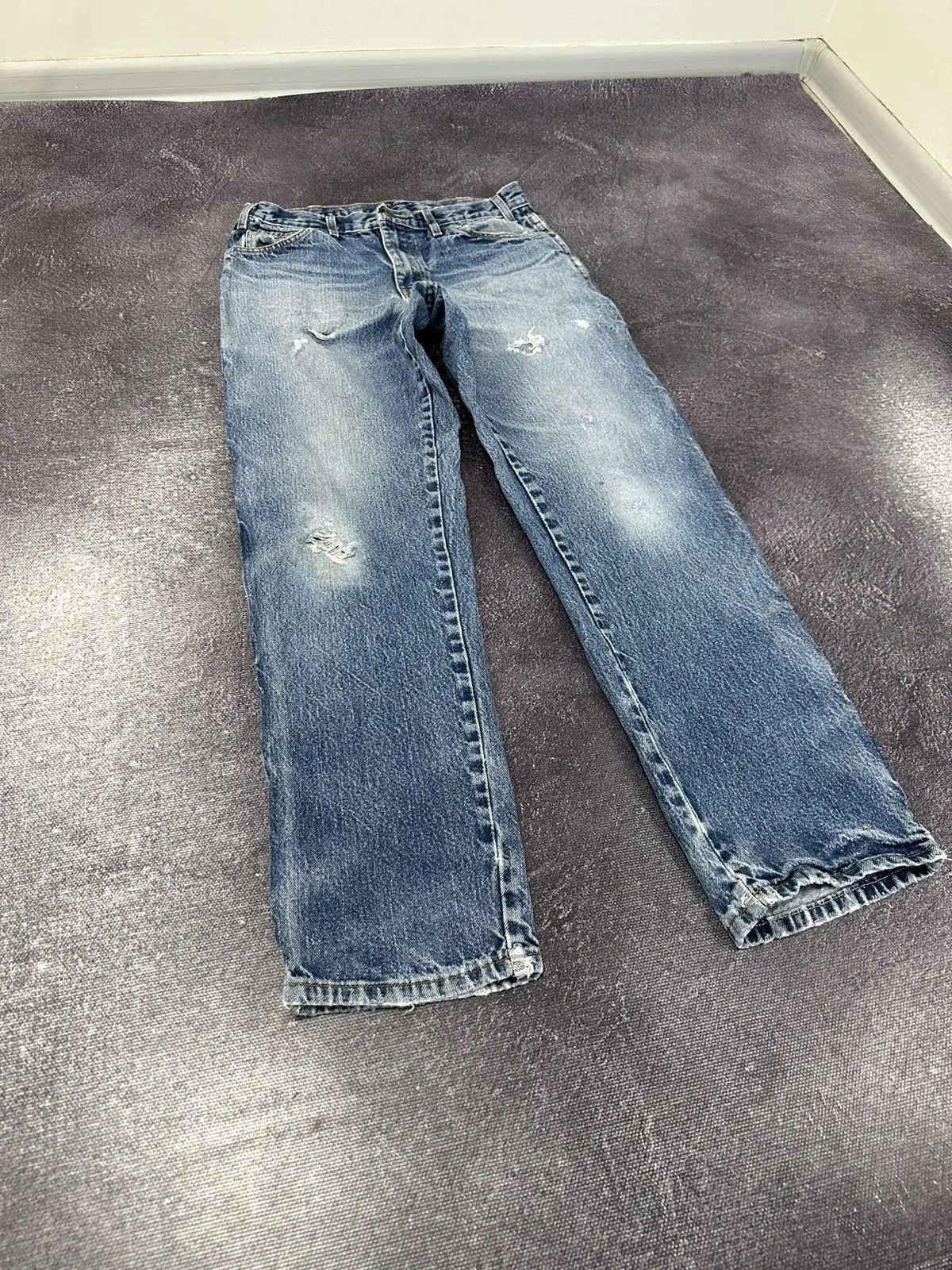Dickies × Vintage Vintage Dickies USA Faded Blue Hype Work Denim Jeans Size US 32 / EU 48 - 7 Thumbnail
