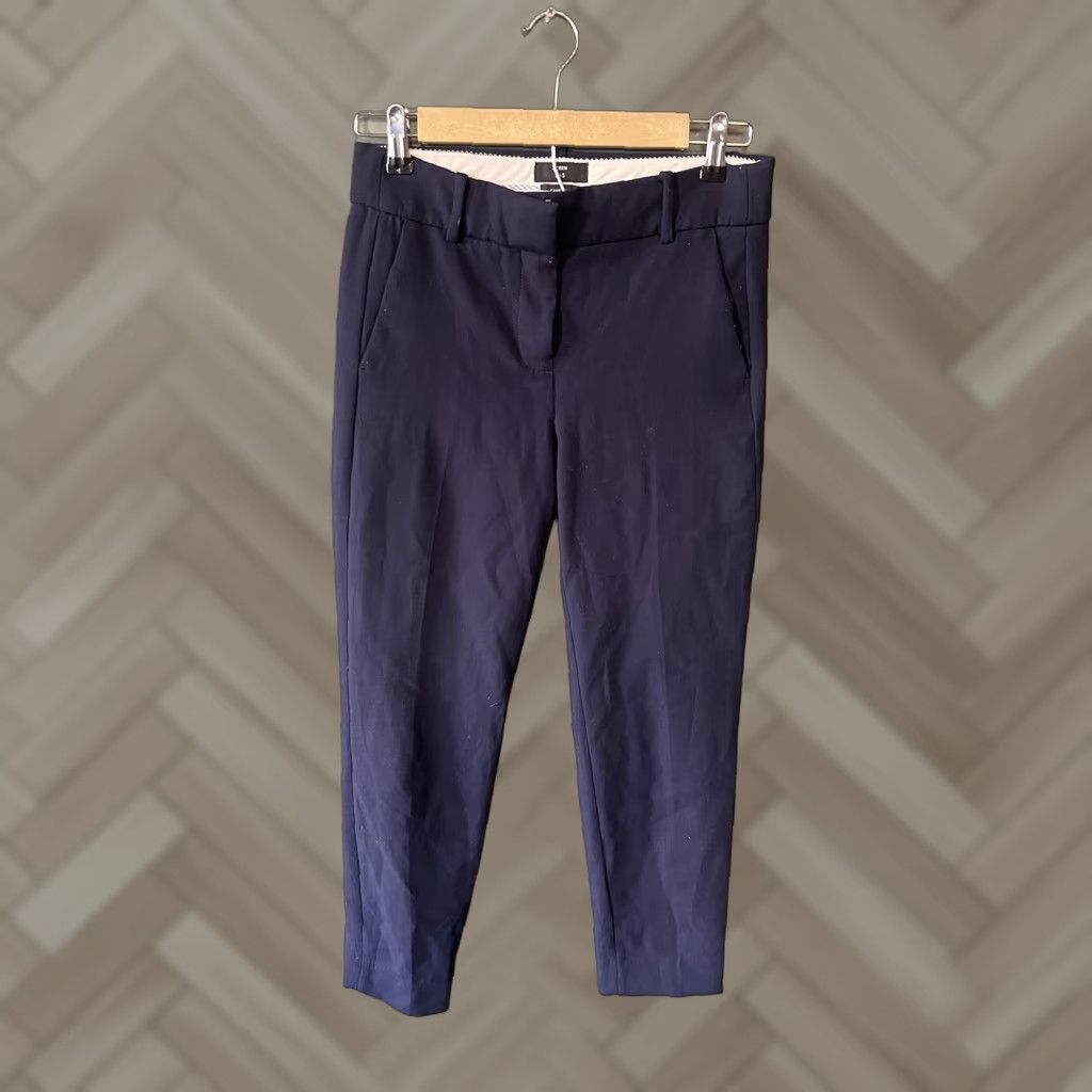 J.Crew J.CREW Slim Crop Cameron in Blue Four Season Stretch Ankle Crop Pants 2 Size 26" / US 2 / IT 38 - 1 Thumbnail