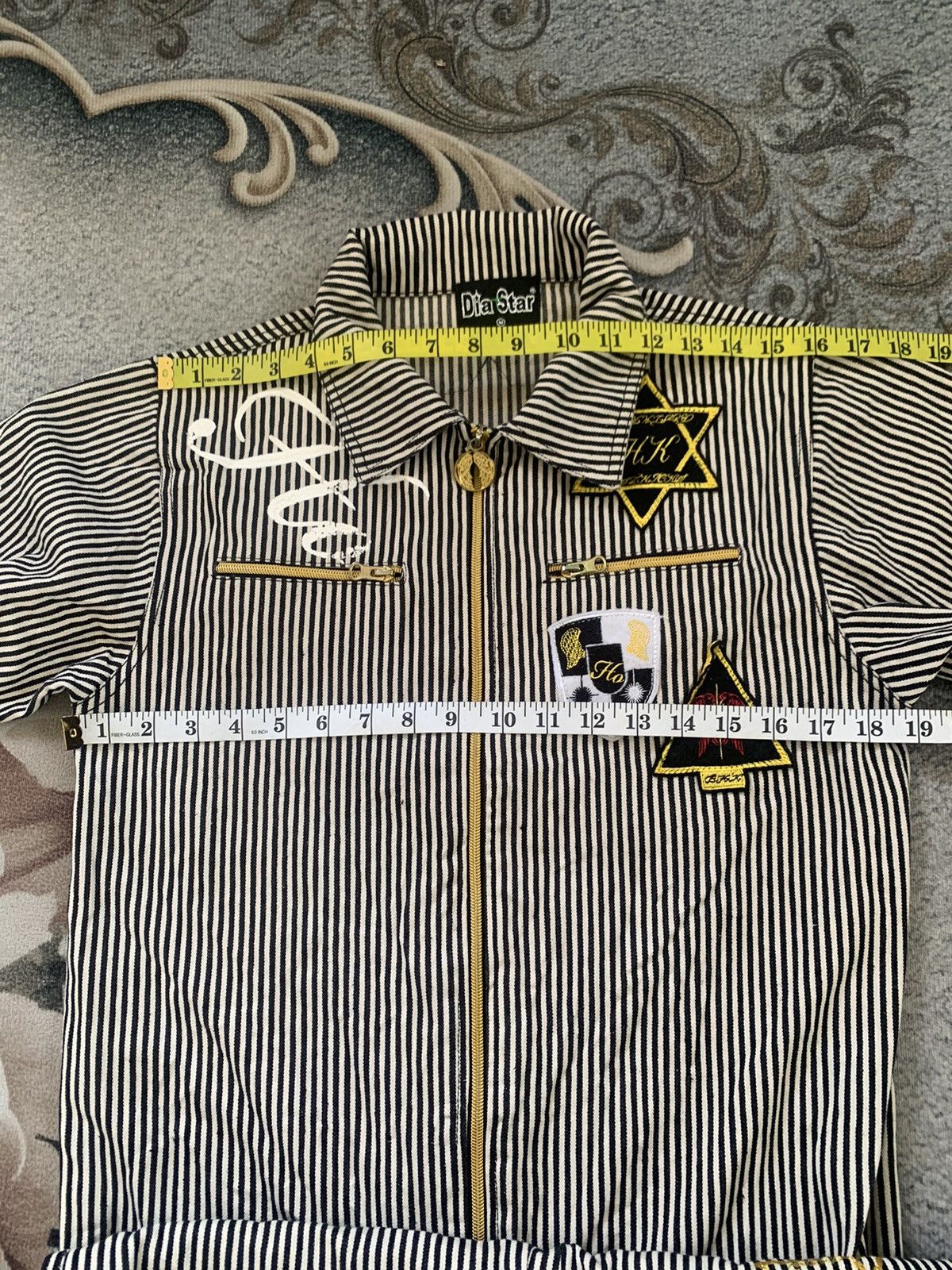 Japanese Brand Dia Star Cozy Art Stripes Overall Size US 34 / EU 50 - 15 Thumbnail