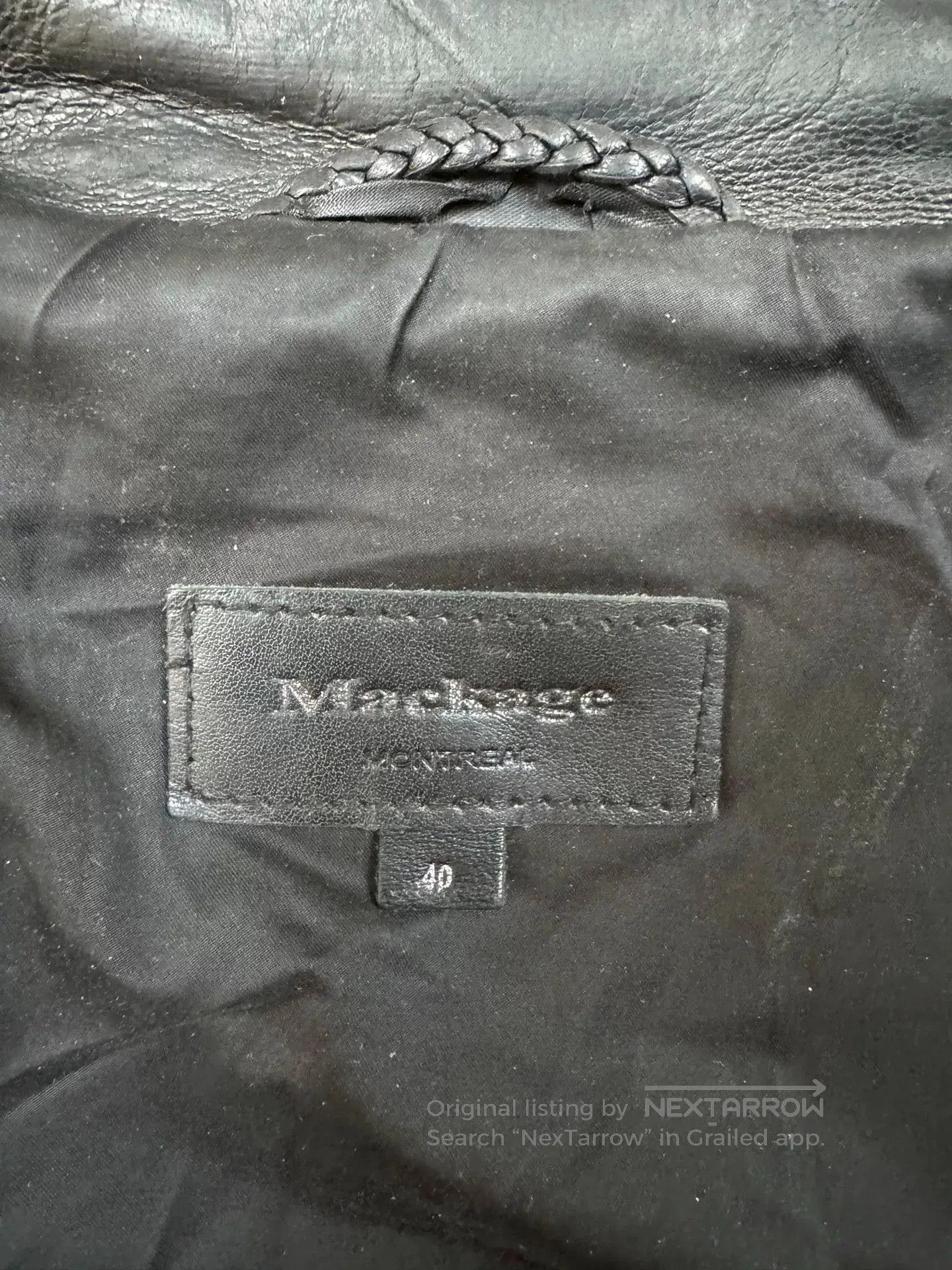 Mackage Mackage Men's Leather Motorcycle Jacket. Size US M / EU 48-50 / 2 - 4 Thumbnail
