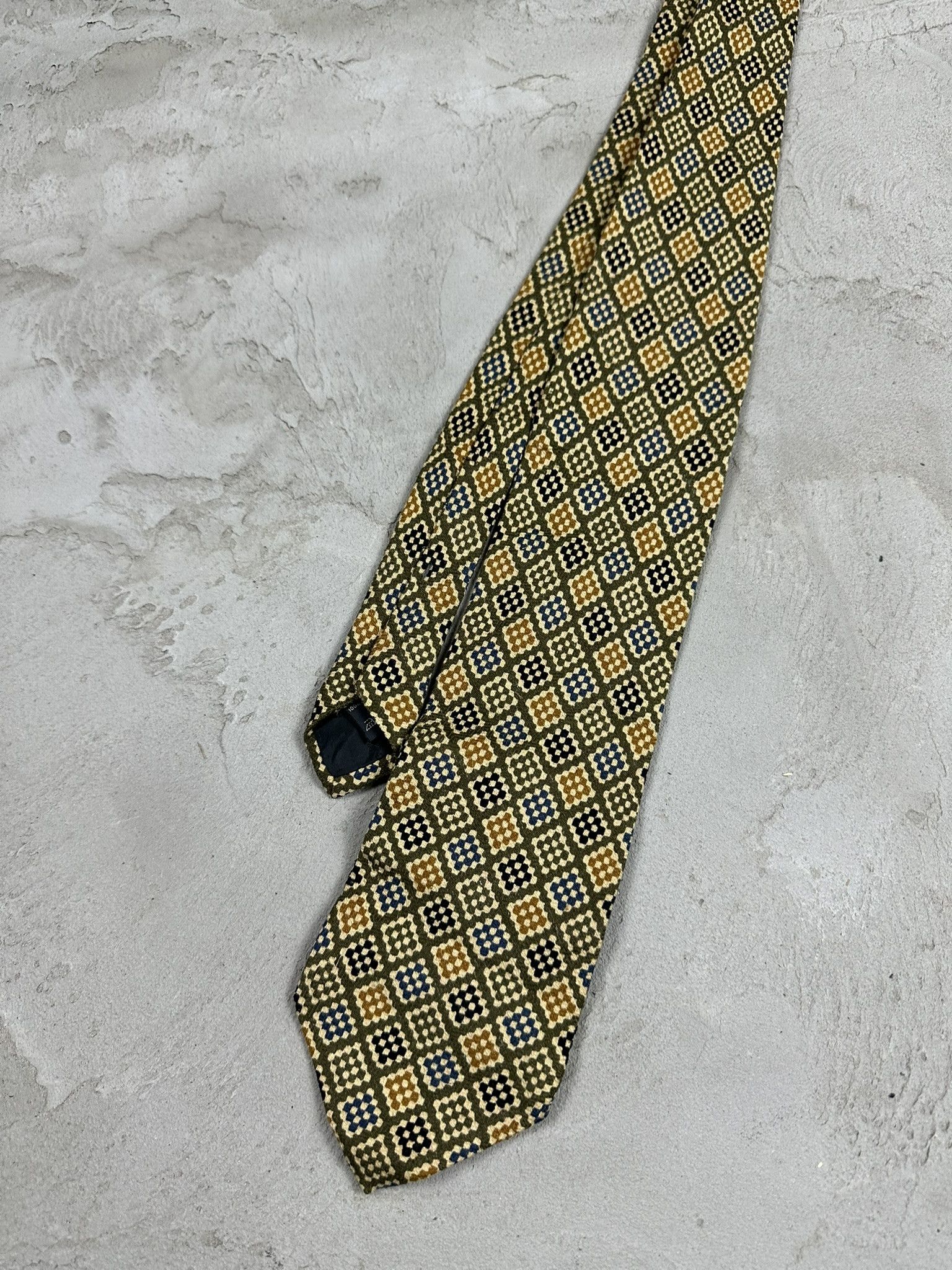 Designer × Ermenegildo Zegna Vintage Ermenegildo Zegna Silk Luxury Patterned Tie Size ONE SIZE - 2 Thumbnail