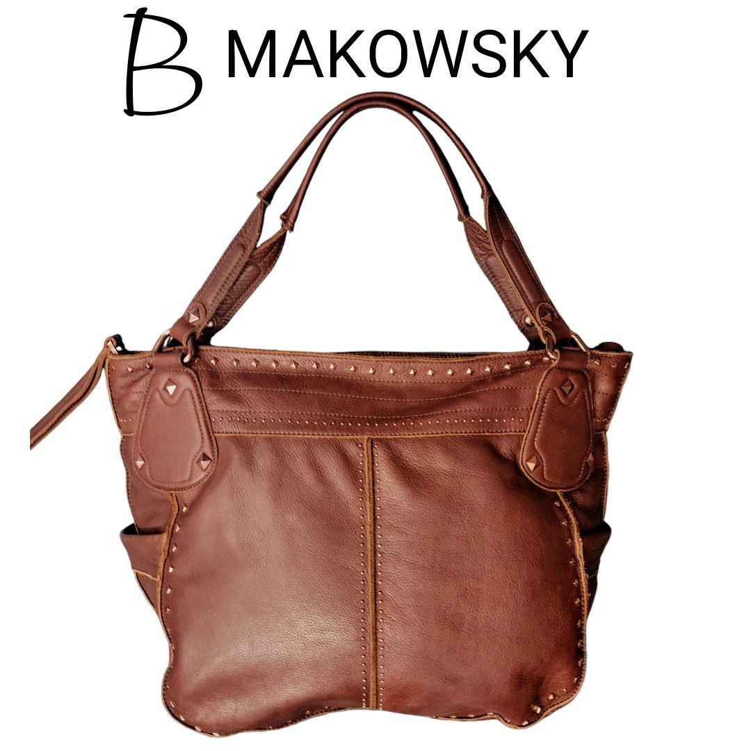 Other B Makowski Large Brown Leather Hobo Shoulder Bag Size ONE SIZE - 1 Thumbnail