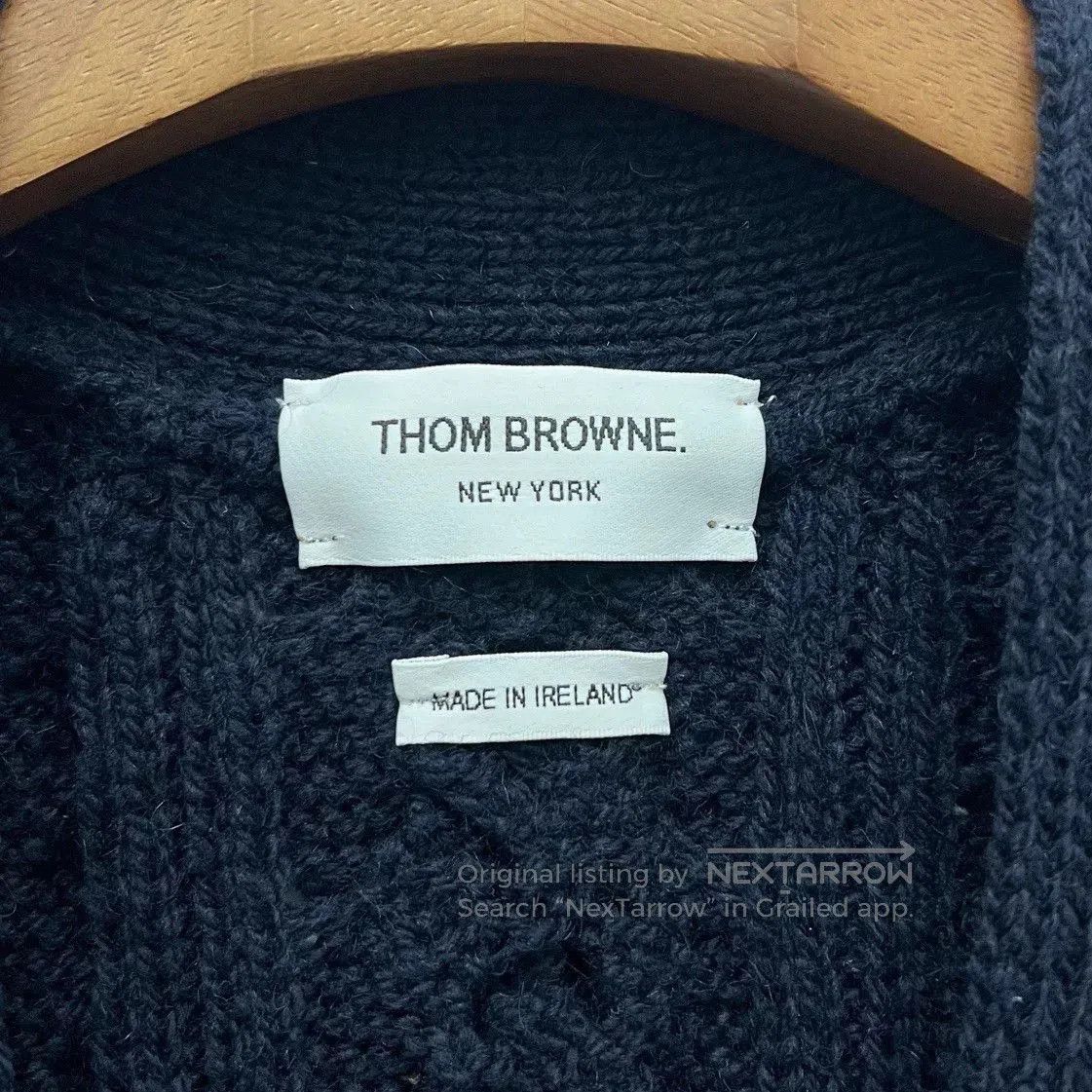 Thom Browne Thom Browne TB Cable Knit Striped Cardigan. Size XS / US 0-2 / IT 36-38 - 4 Thumbnail
