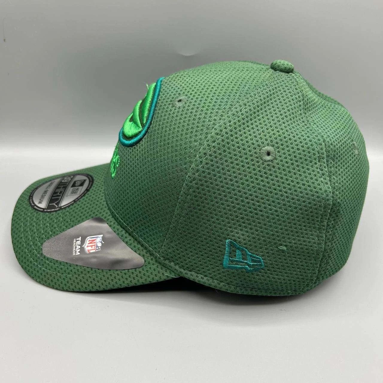 New Era Green Bay Packers Hat Men S-M Green NFL Stretch Fitted Size ONE SIZE - 3 Thumbnail