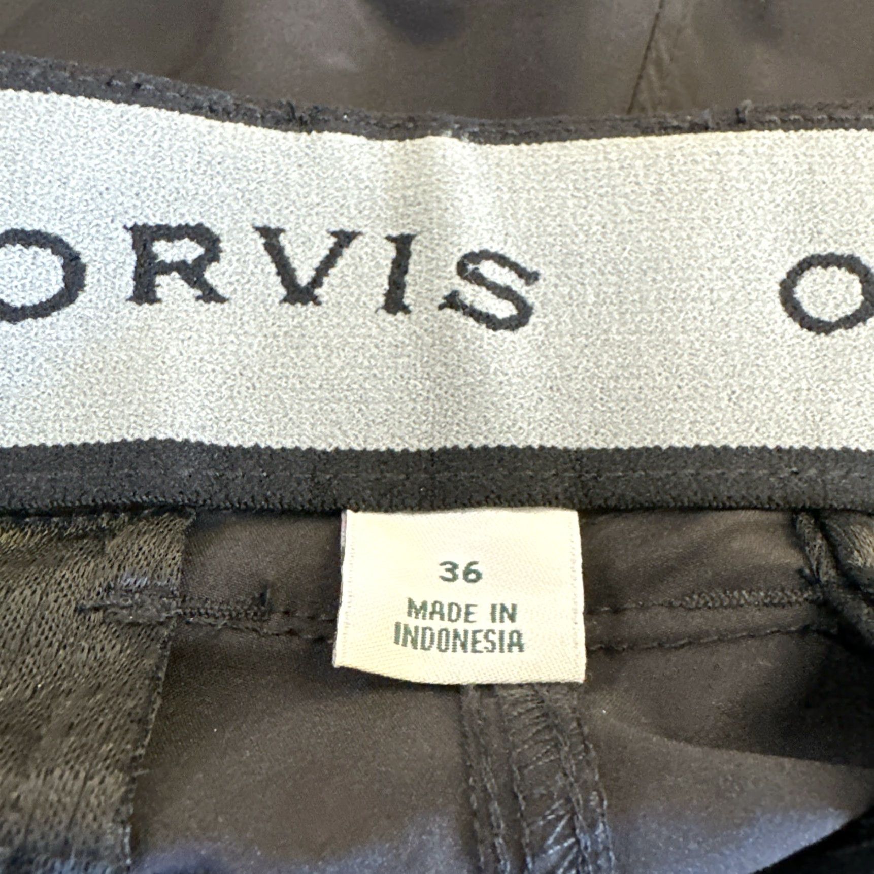 Orvis Orvis Cargo Shorts Mens 36 Black 9” Inseam 9" Cargo Pocket Lightweight Microfiber Nylon Spandex Regular Fit Vintage: No Size US 36 / EU 52 - 7 Thumbnail