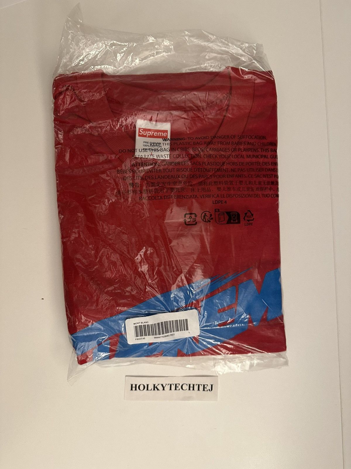 Supreme Supreme Mont Blanc Tee Size US L / EU 52-54 / 3 - 2 Thumbnail