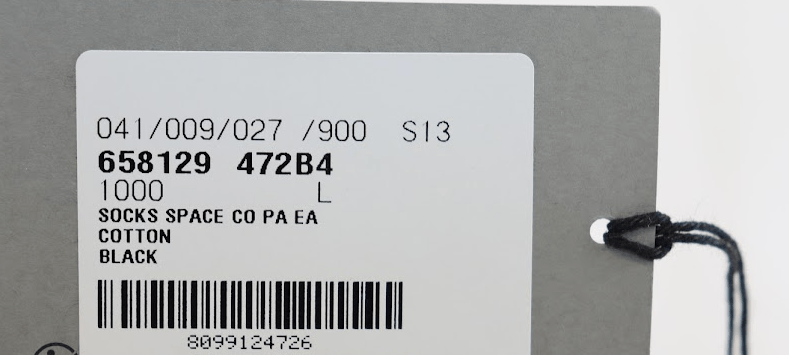 Balenciaga o1rshd1 Size: L / Cotton Socks Space Co Pa Ea in Black Size ONE SIZE - 5 Thumbnail