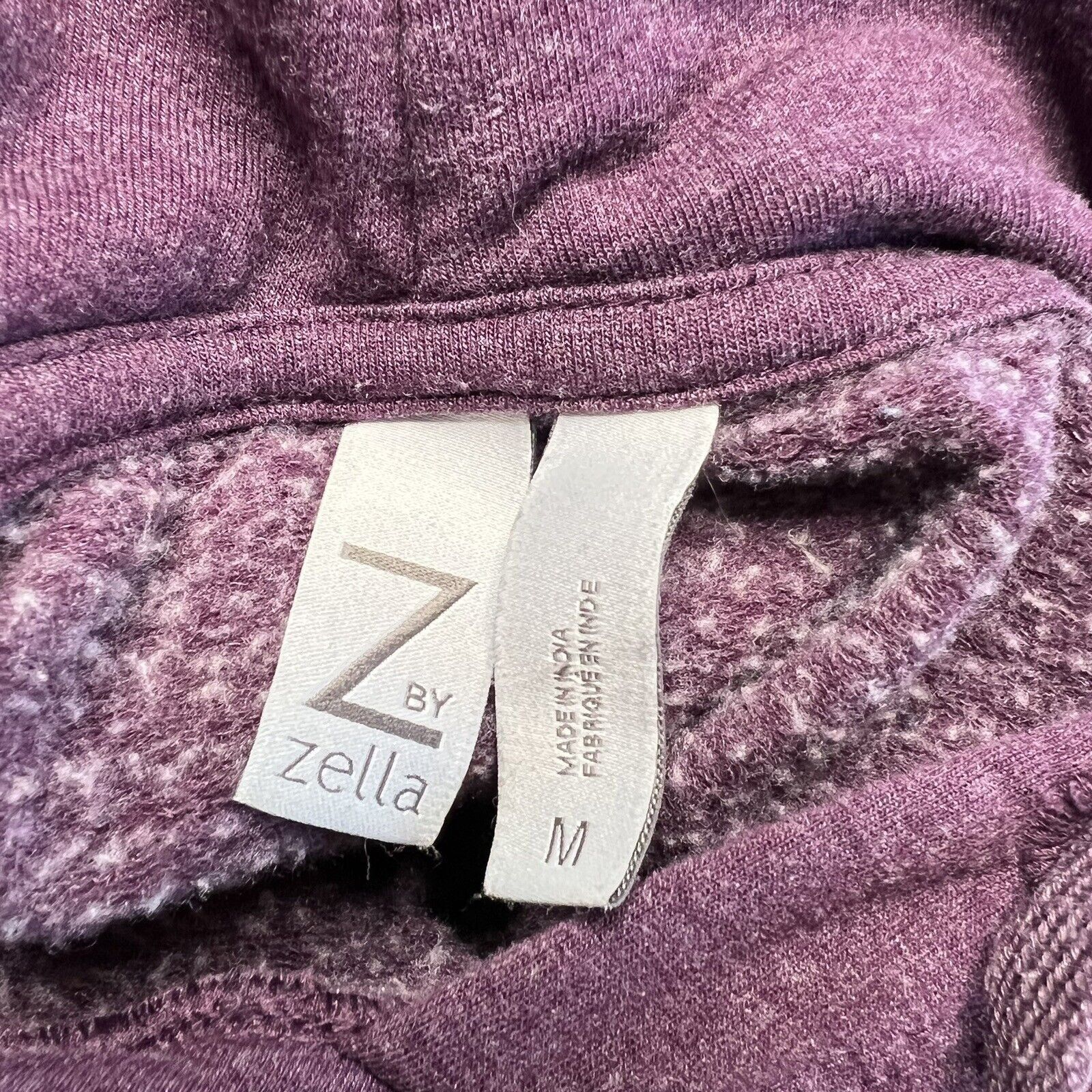 Other Z By Zella Cropped Hoodie M Purple Sweatshirt Pullover Loose Size M / US 6-8 / IT 42-44 - 7 Thumbnail