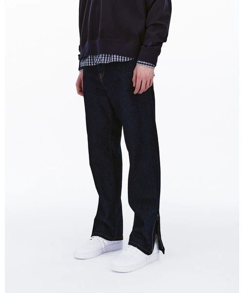 Sophnet. Sophnet. ONE WASHED HEM INDIGO Zip Hem Raw Jeans S Size US 29 - 9 Thumbnail