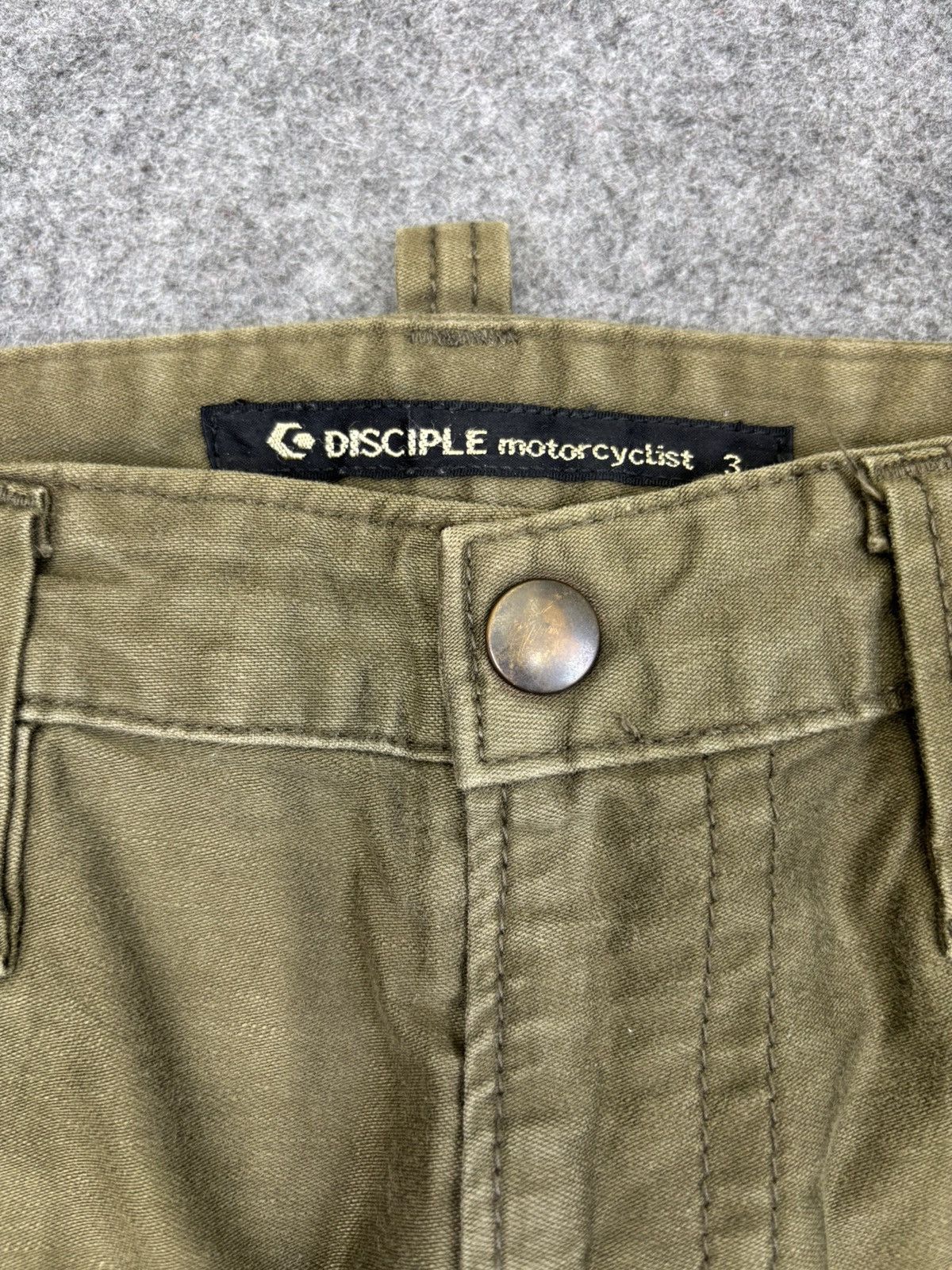 Japanese Brand DISCIPLE motocyclist Stylish Sturdy Cargo Biker Pant F739 Size US 29 - 5 Thumbnail