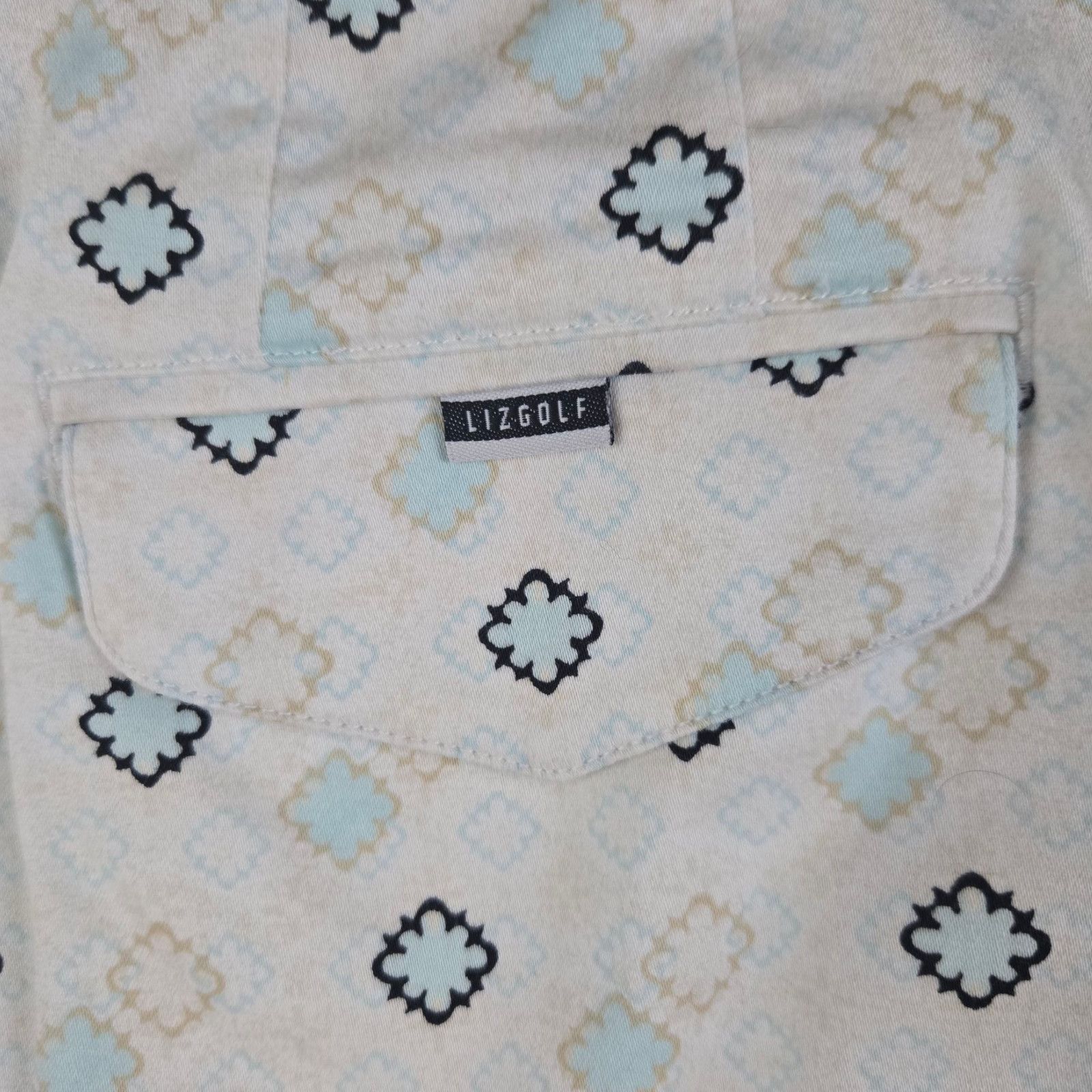 Vintage Y2K White Pastel Geometric Print Skort Size 10 Size 32" / US 10 / IT 46 - 8 Thumbnail