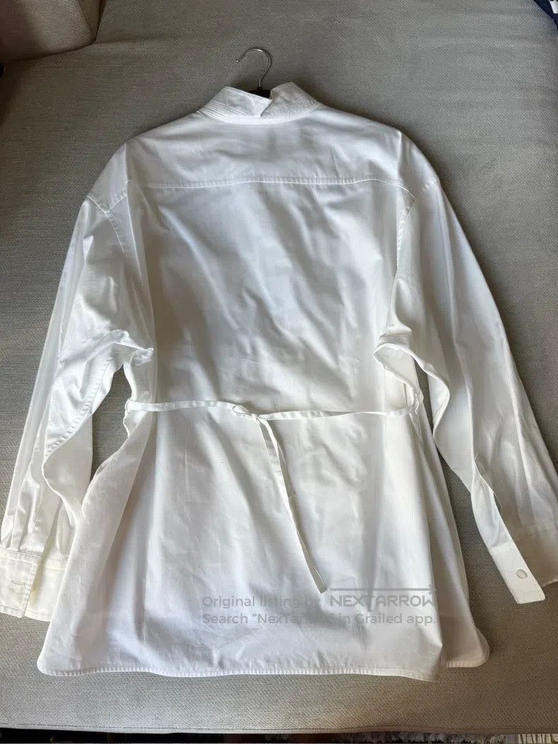 Hermes Hermes Tie Front Shirt Jacket Size XS / US 0-2 / IT 36-38 - 4 Thumbnail