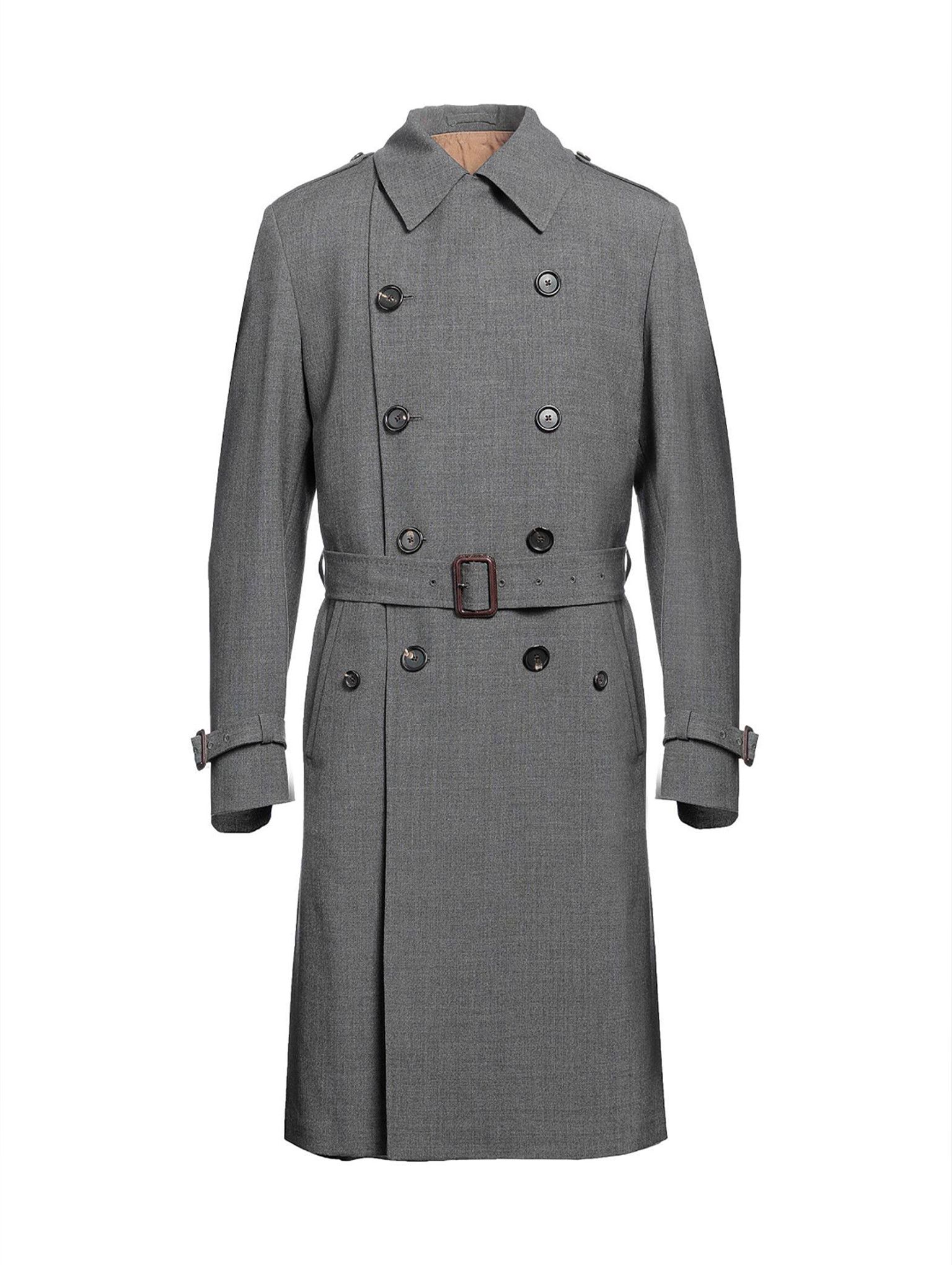 Lardini Mohair Wool Double-Breasted Trench Coat Size US M / EU 48-50 / 2 - 1 Thumbnail