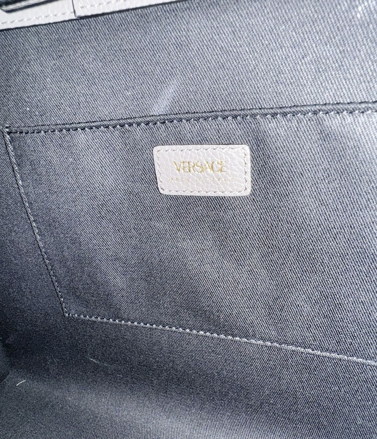 Versace Versace Virtus Top Handle Bag Taupe Grey BNWT Size ONE SIZE - 11 Thumbnail