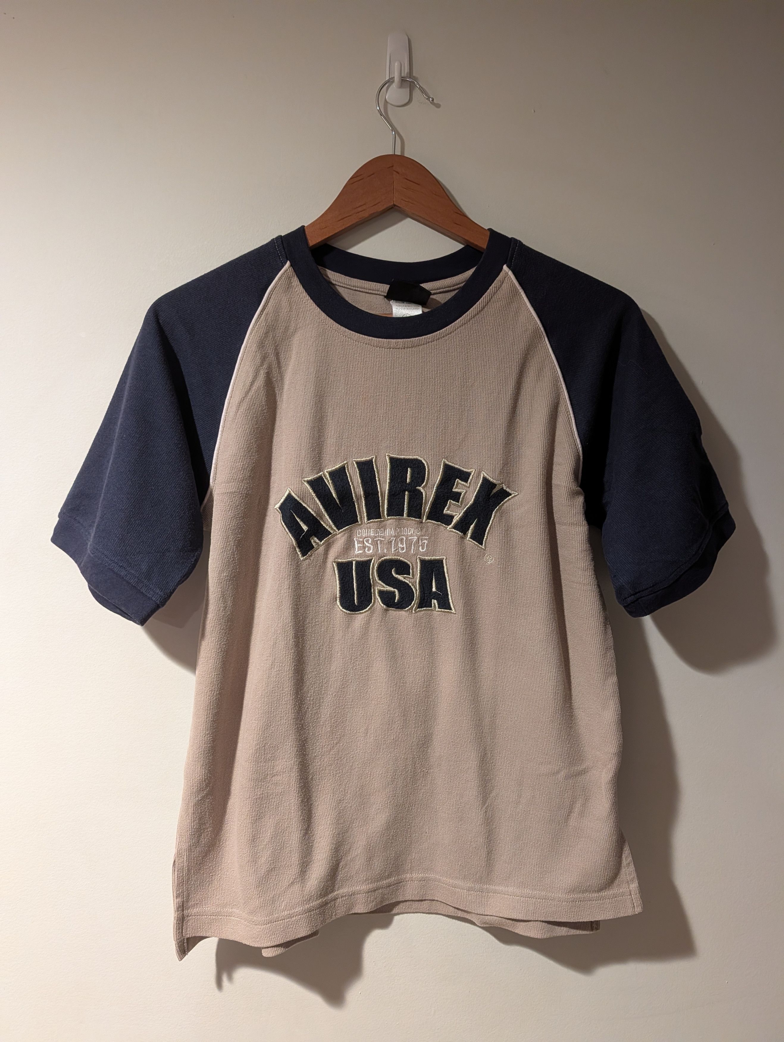 Avirex Vintage Avirex USA Est. 1975 Raglan T-Shirt KIDS 16/18 Size US L / EU 52-54 / 3 - 1 Thumbnail