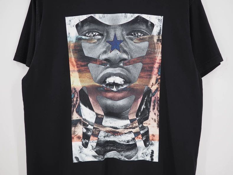 Givenchy Givenchy Black Face Print Short Sleeve Size US XXS / EU 40 - 2 Thumbnail
