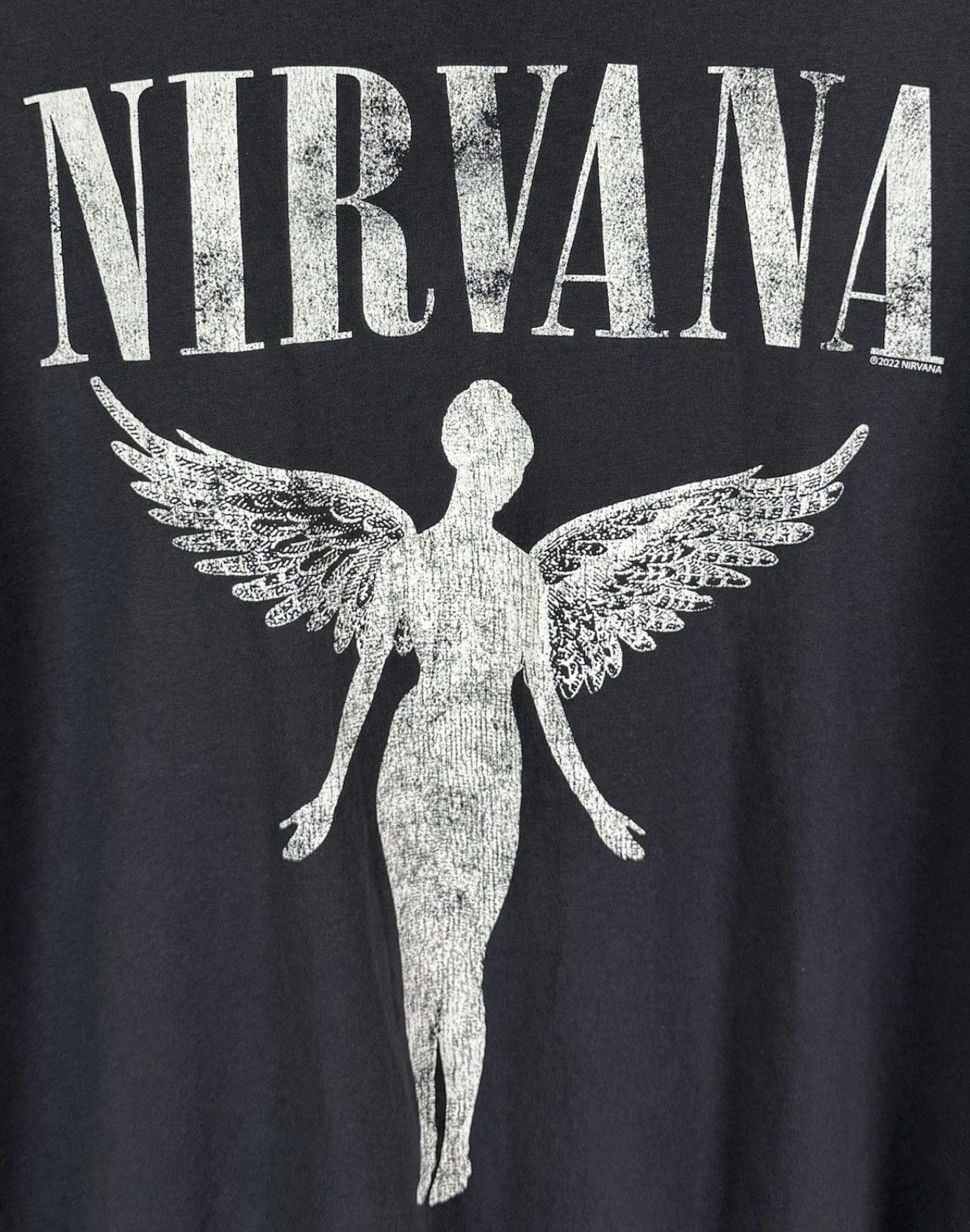 Nirvana H&M Nirvana 2022 T-shirt Womens Size M Gray Top Short Sleeve Size M / US 6-8 / IT 42-44 - 3 Thumbnail