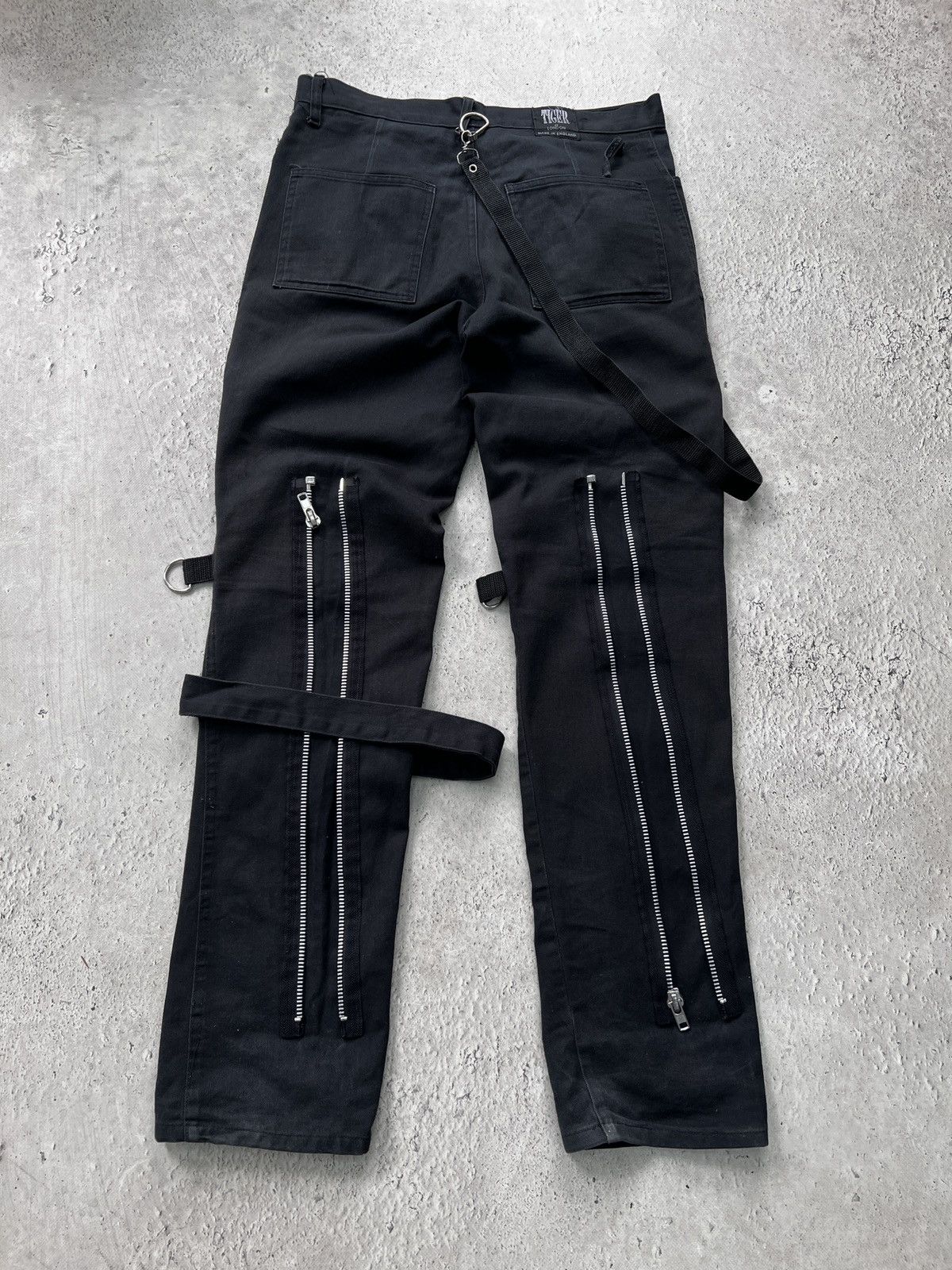 KMRii × Le Grande Bleu (L.G.B.) × Tripp NYC 2000s TRIPP NYC PANTS GOTHIC DENIM BONDAGE Size US 32 / EU 48 - 9 Thumbnail