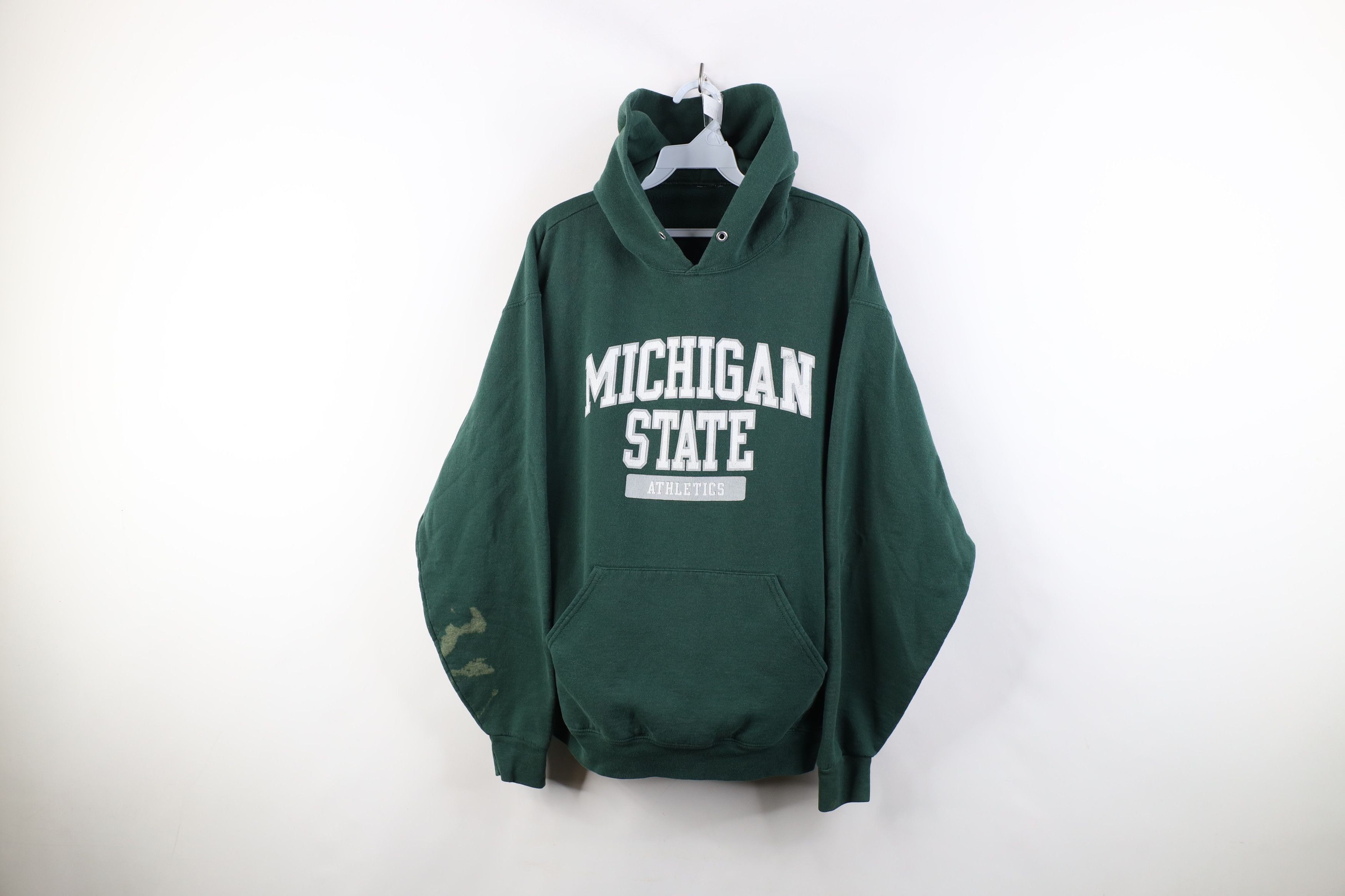 Vintage Vintage 90s Michigan State University Athletics Hoodie Size US L / EU 52-54 / 3 - 1 Thumbnail