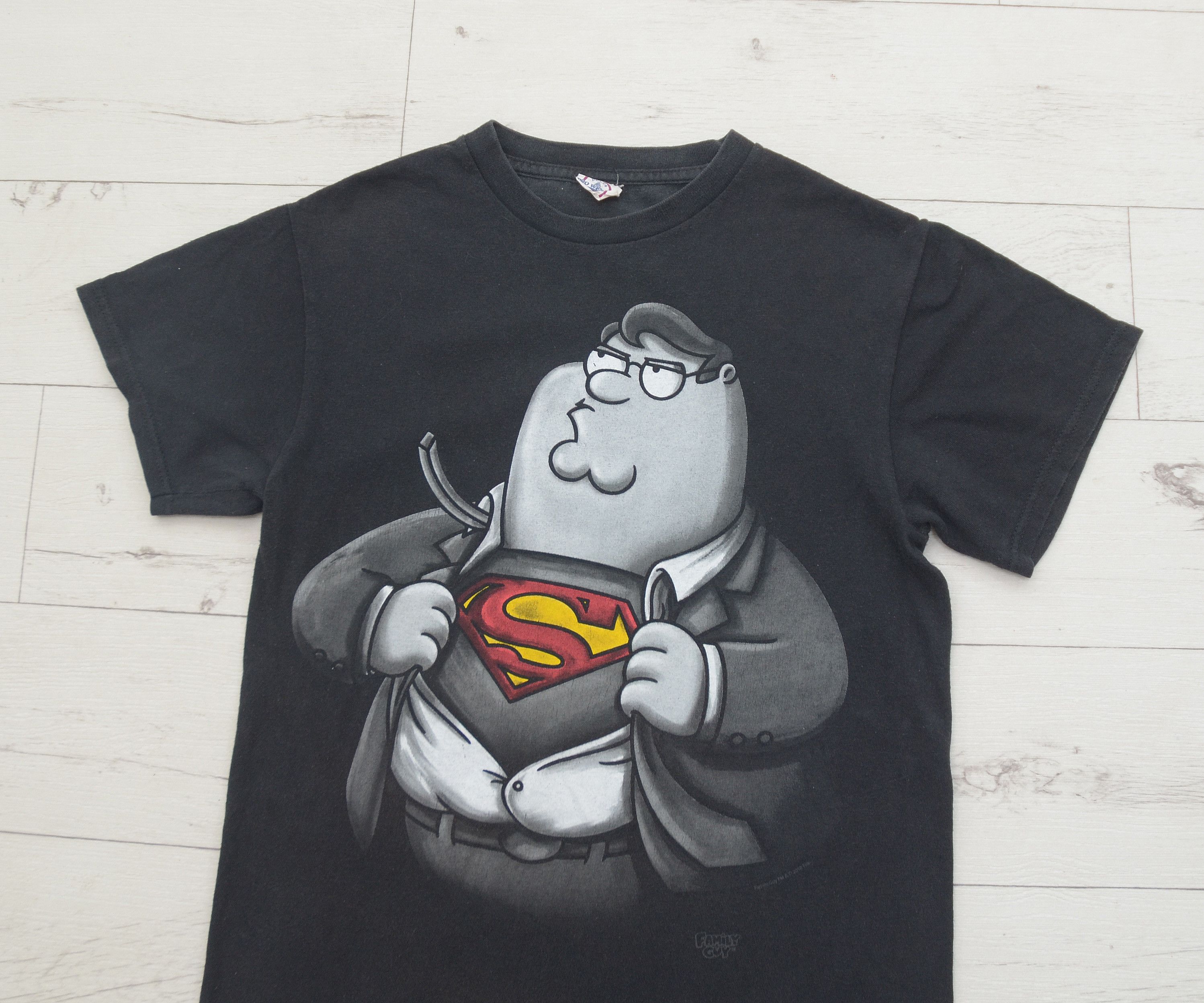 Vintage Vintage Merch Family Guy Superman Peter T-Shirt Tee Unisex Size US S / EU 44-46 / 1 - 3 Thumbnail