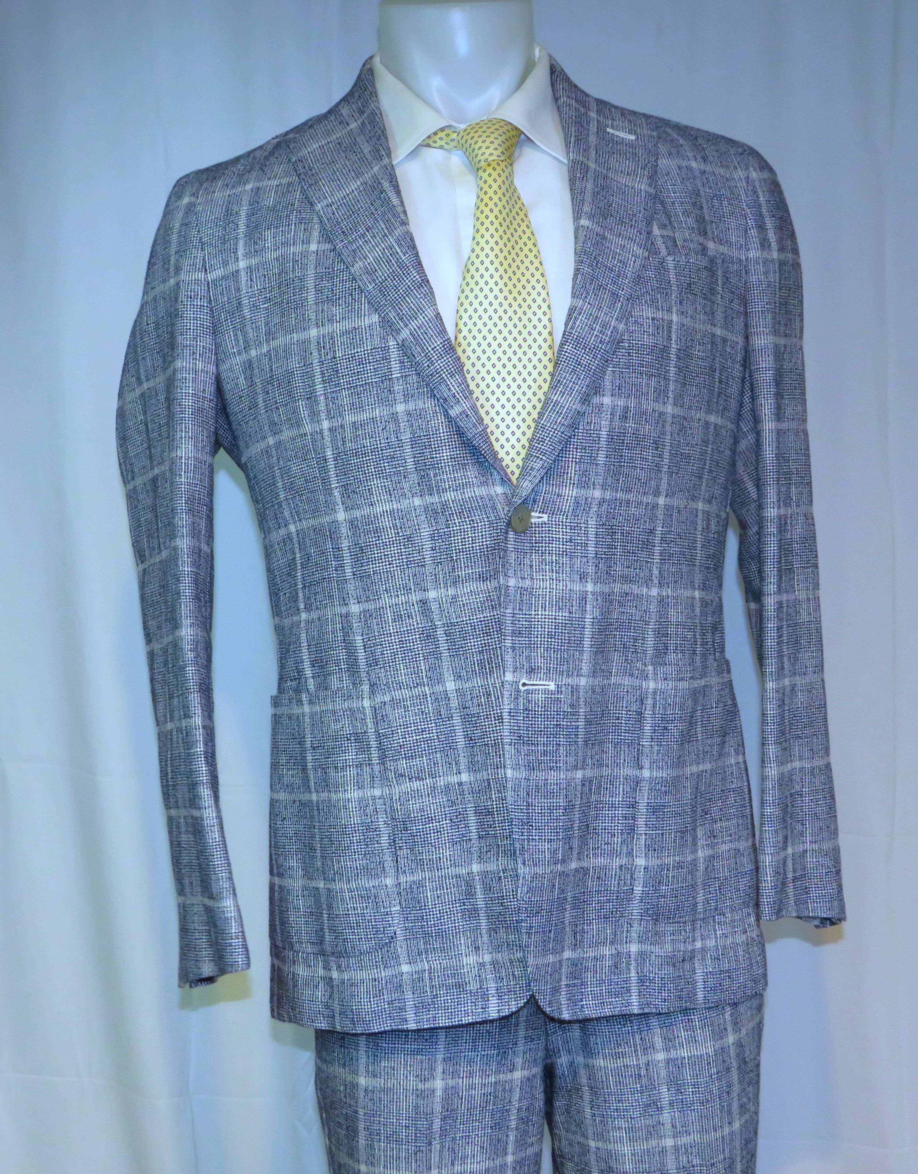 Brooks Brothers Golden Fleece Current Blue Plaid Two Button Suit 40R NWT Size 40R - 10 Thumbnail