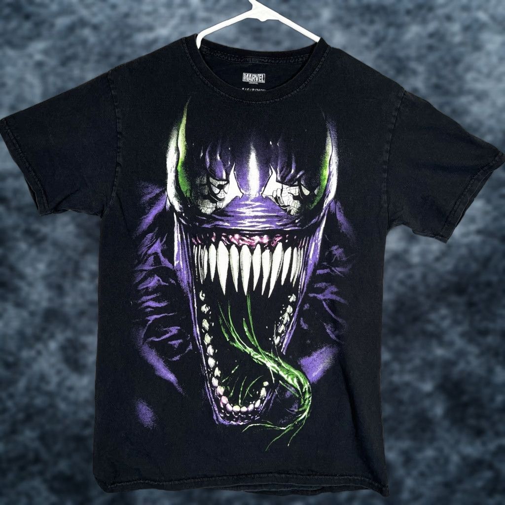 Vintage Marvel Comics Venom Big Face Shirt Adult Small Black Mens Size US S / EU 44-46 / 1 - 1 Thumbnail