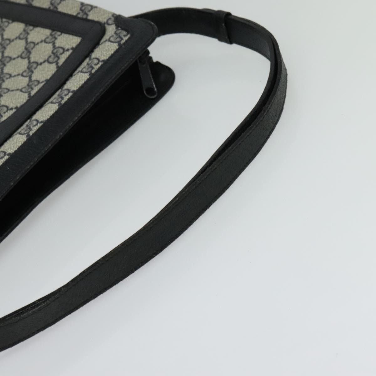 Gucci GUCCI GG Supreme Sherry Line Shoulder Bag Pvc Navy Gold 904 Size ONE SIZE - 7 Thumbnail