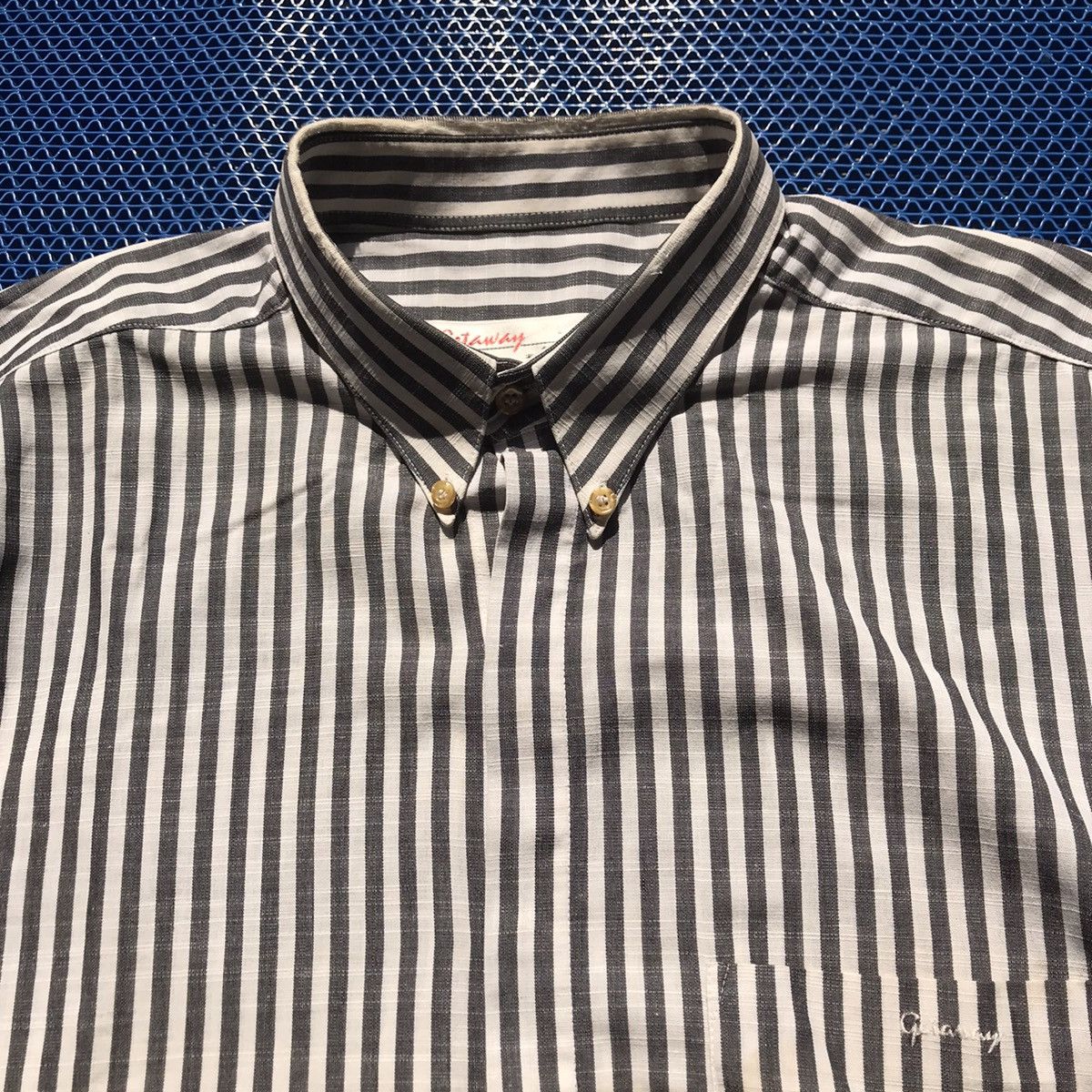 Arrow × Vintage Vintage Ivy League Arrow Black White two tone stripes button Size US XL / EU 56 / 4 - 2 Thumbnail