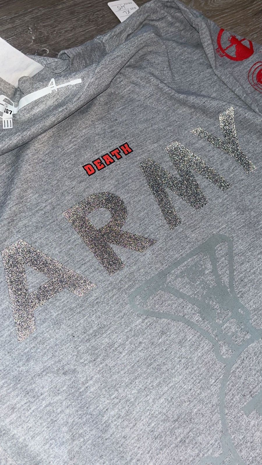Other Up-Cycled Army Gun Club Long-Sleeve T-Shirt Size US XL / EU 56 / 4 - 8 Thumbnail