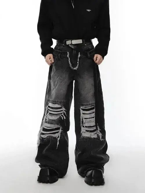 Japanese Brand × Jean Jeans Trousers Spring Loose Wide Leg Size US 32 / EU 48 - 1 Thumbnail