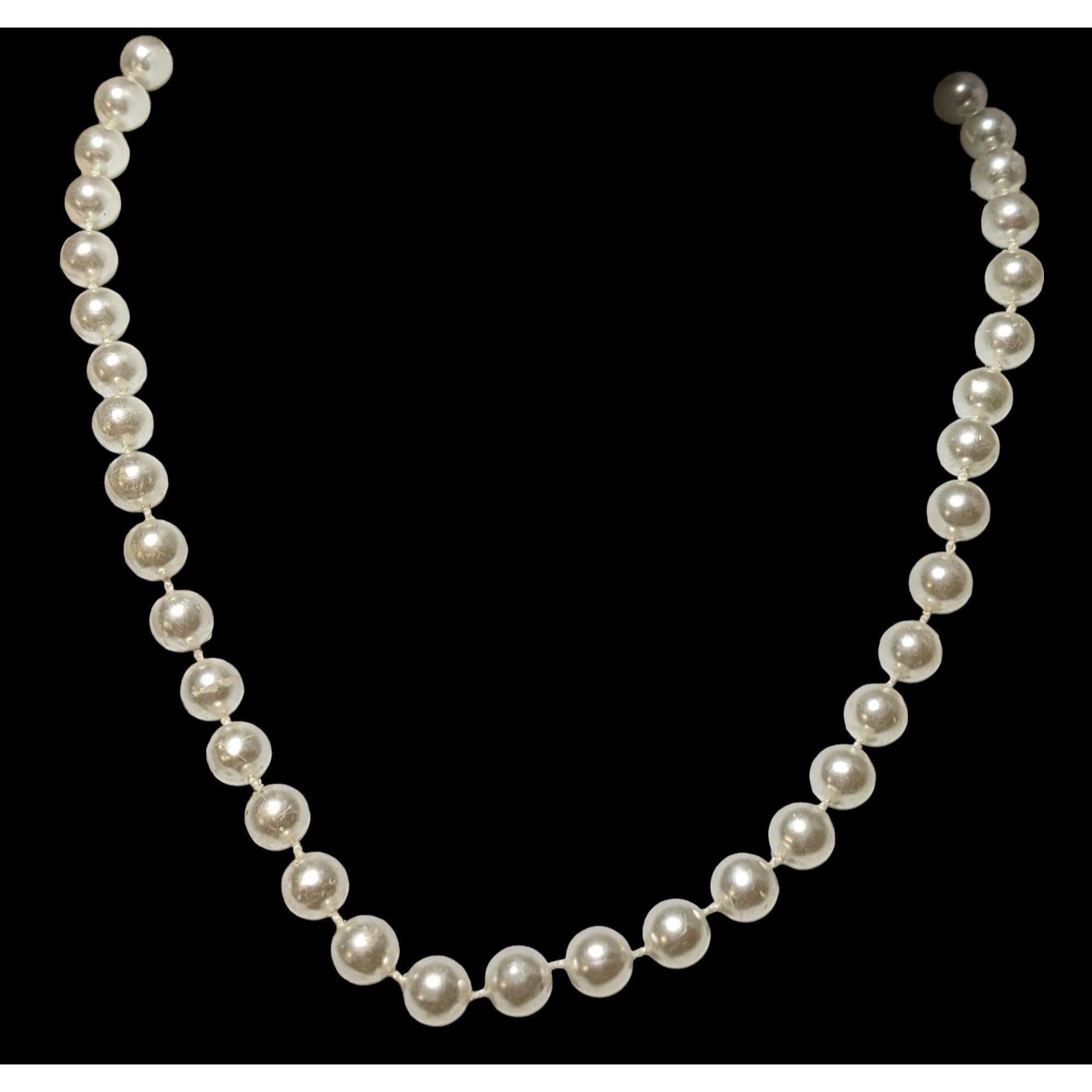 Other Simple Elegant White Faux Pearl Necklace Size ONE SIZE - 2 Thumbnail