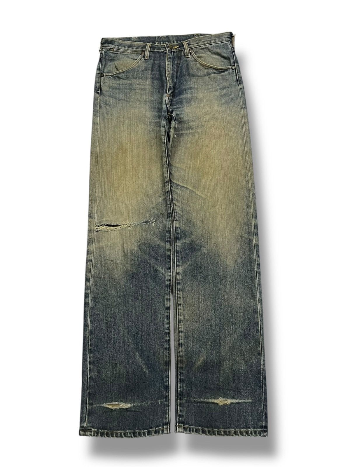 Wrangler Vintage Wrangler Japan (NIP) Denim- Faded Mud Wash Jeans W34 Size US 34 / EU 50 - 2 Thumbnail