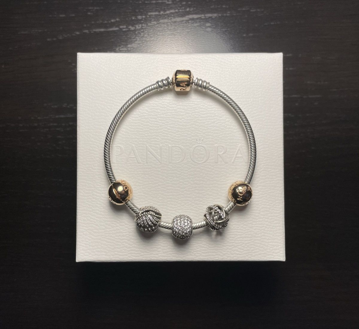 image of Pandora Sterling Silver Snake Chain Bracelet, Women's
