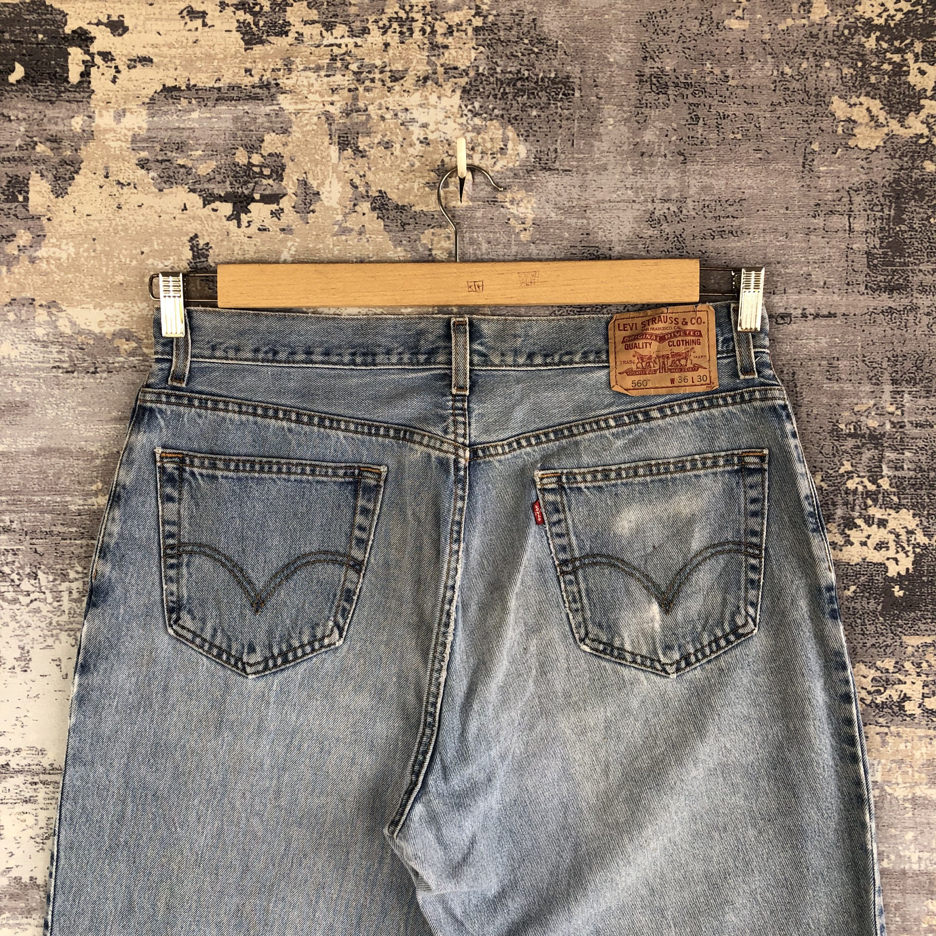 Levi's Vintage Levis Sun Faded Jeans Levi's Baggy Light Wash Denim Size US 34 / EU 50 - 3 Thumbnail