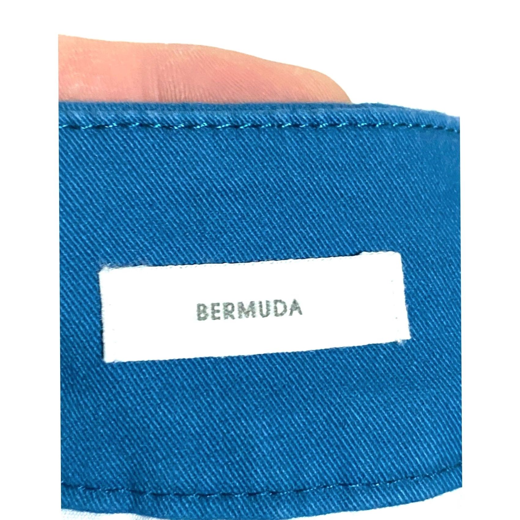 Loft Loft Bermuda Chino Shorts 4 Blue Teal Stretch Preppy Casual Modest Comfort Boho Shirt Womens Regular Small? Size 27" / US 4 / IT 40 - 5 Thumbnail
