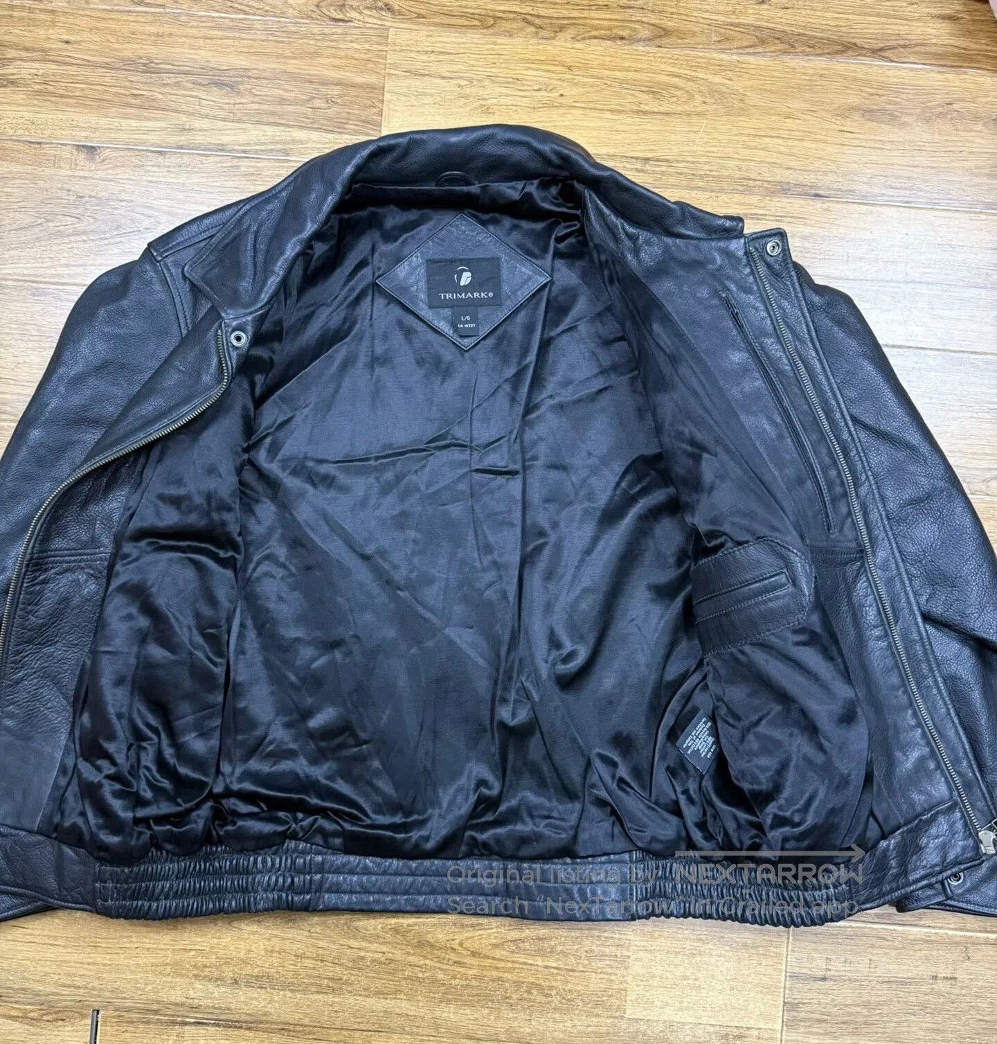 Schott Trimark Men's Leather Jacket. Size US L / EU 52-54 / 3 - 3 Thumbnail