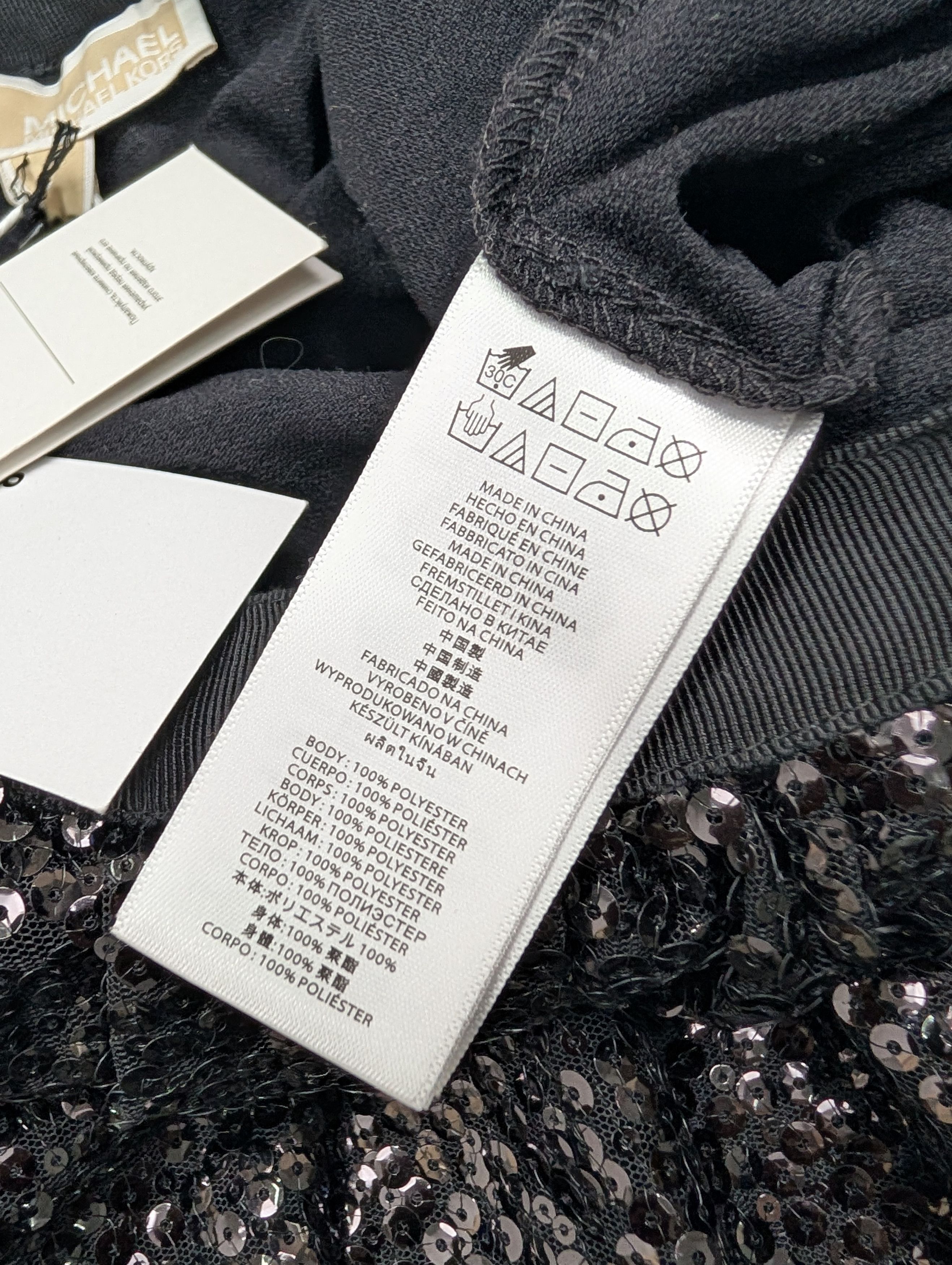 Michael Kors Michael Michael Kors Black Full Sequin A-Line Skirt Size 28" / US 6 / IT 42 - 6 Thumbnail