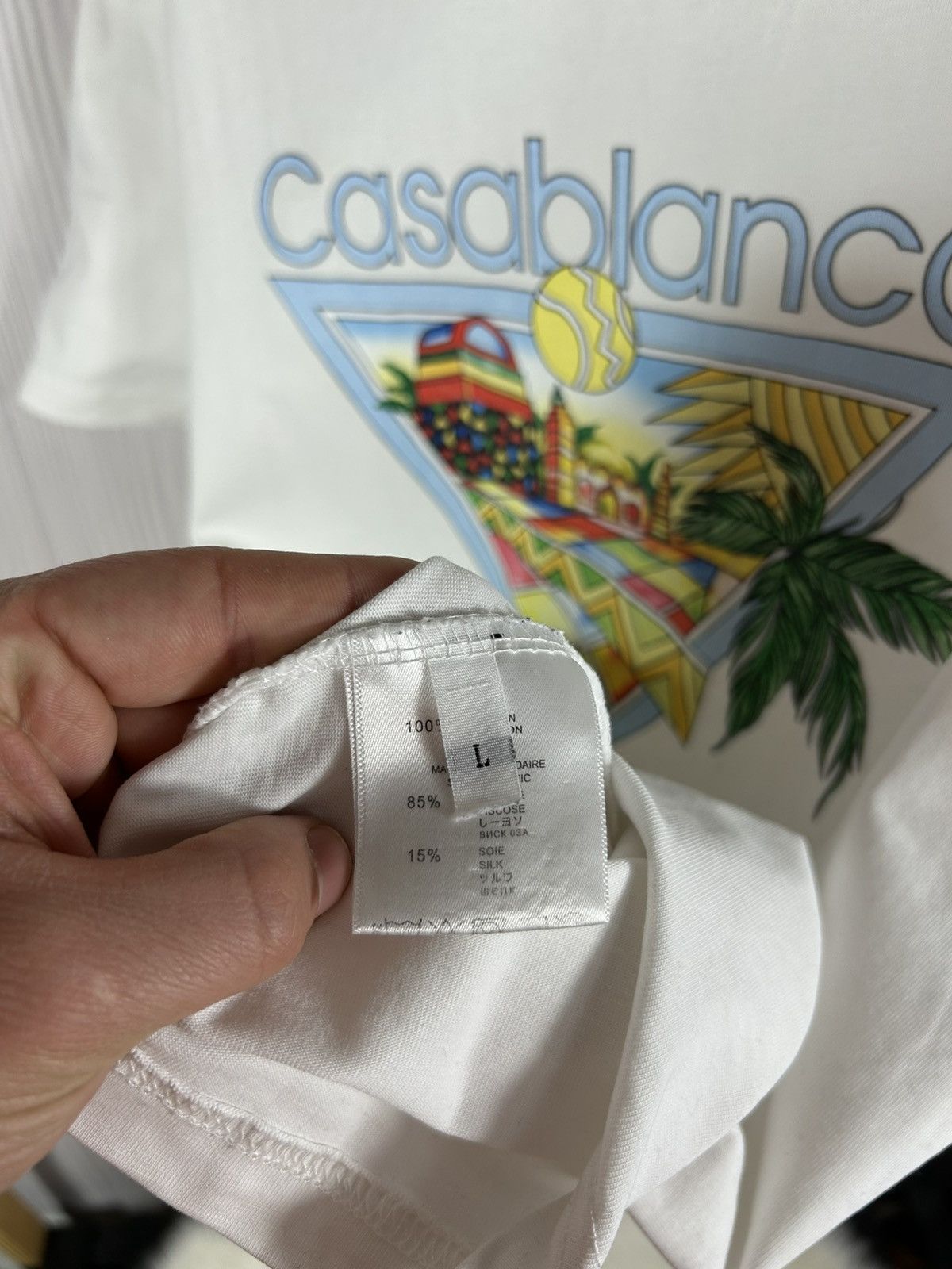 Casablanca Casablanca Afro Cubism Tennis Club T-Shirt Size L Size US L / EU 52-54 / 3 - 13 Thumbnail