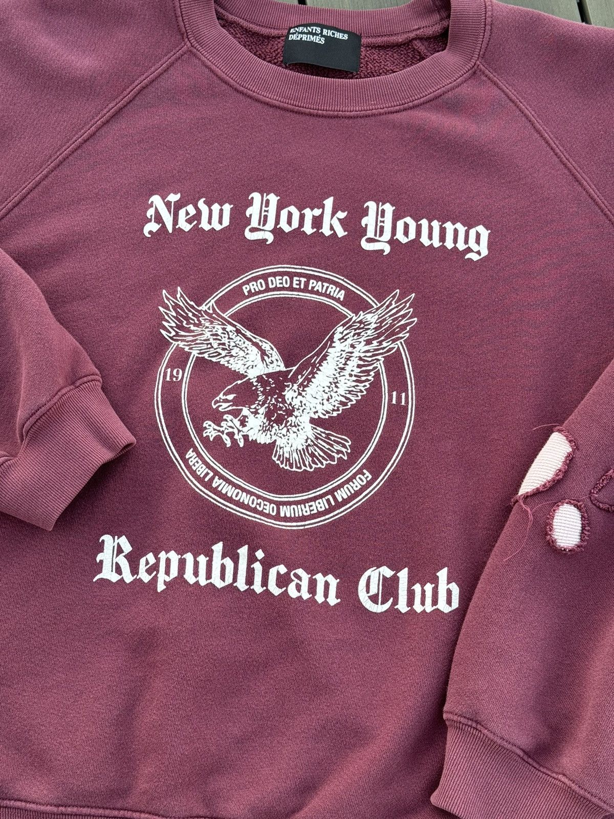 Enfants Riches Deprimes ENFANTS RICHES DEPRIMES NEW YORK YOUNG REPUBLICAN SWEATSHIRT Size US L / EU 52-54 / 3 - 2 Thumbnail