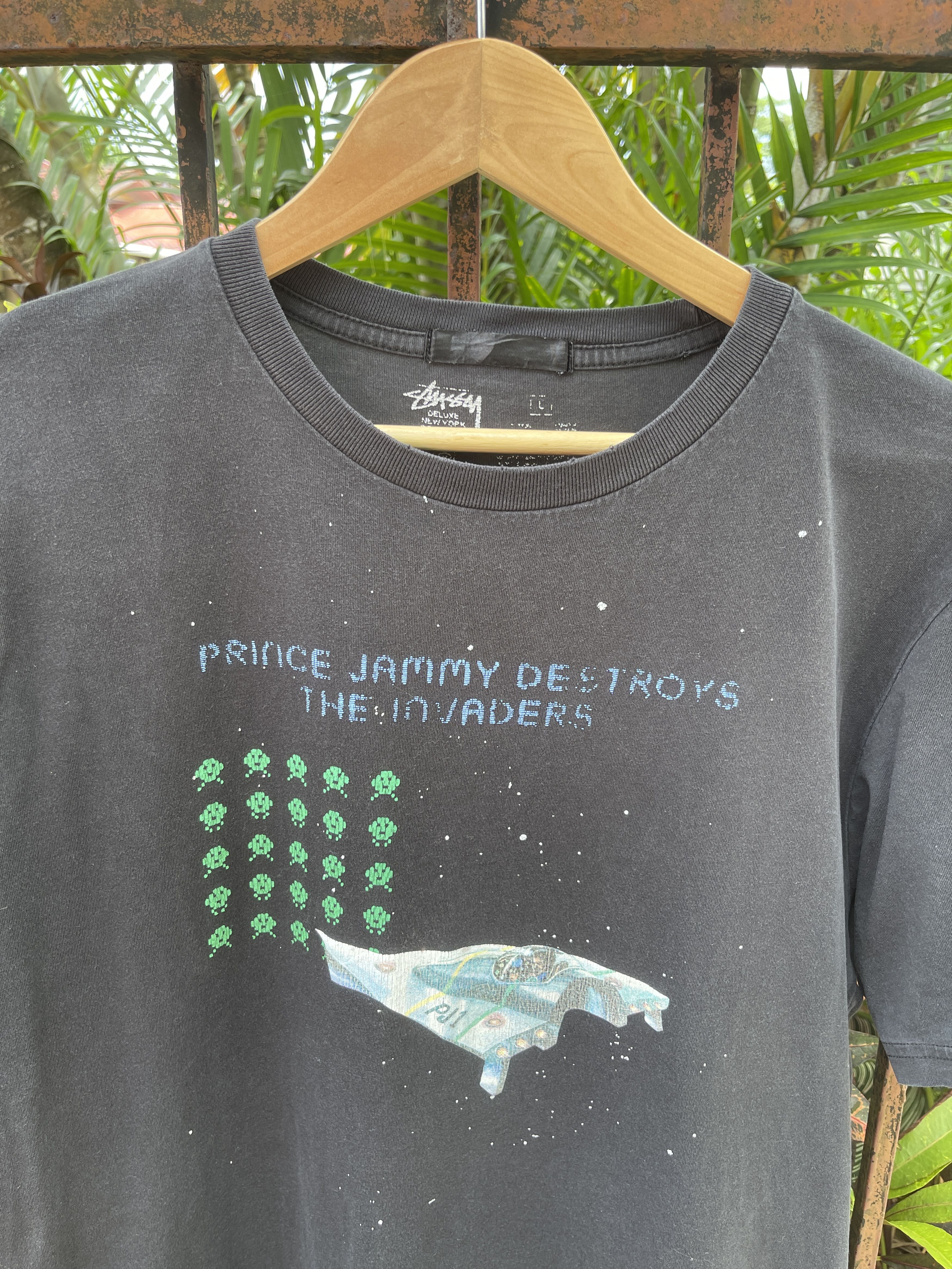 Rap Tees Last Drop🔥Rare🔥Vtg STUSSY x Prince Jammy Sun Faded T-Shirt Size US L / EU 52-54 / 3 - 3 Thumbnail