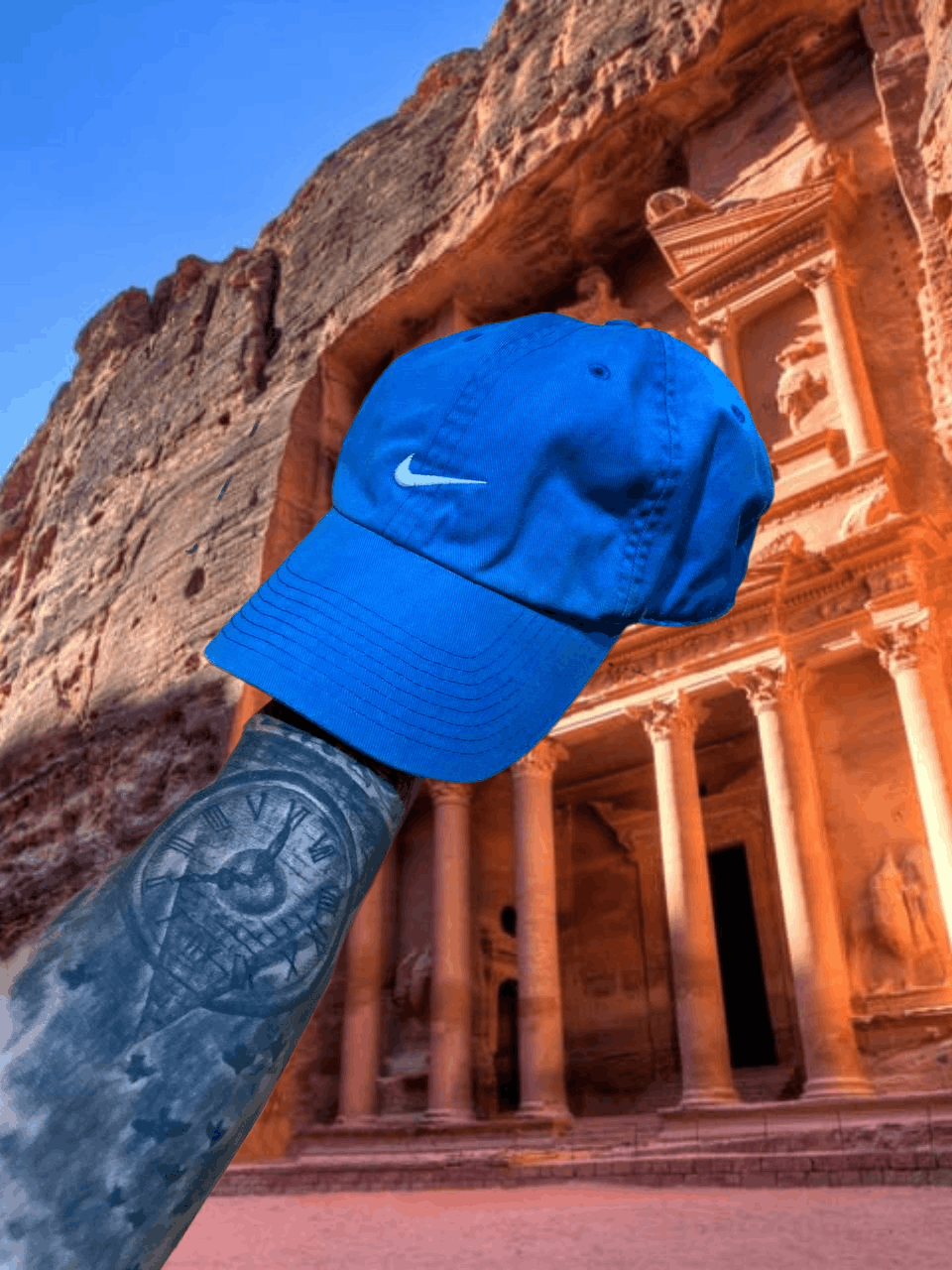 Nike Hats Vintage blue Cap Nike big logo Y2K streetwear Size ONE SIZE - 1 Thumbnail