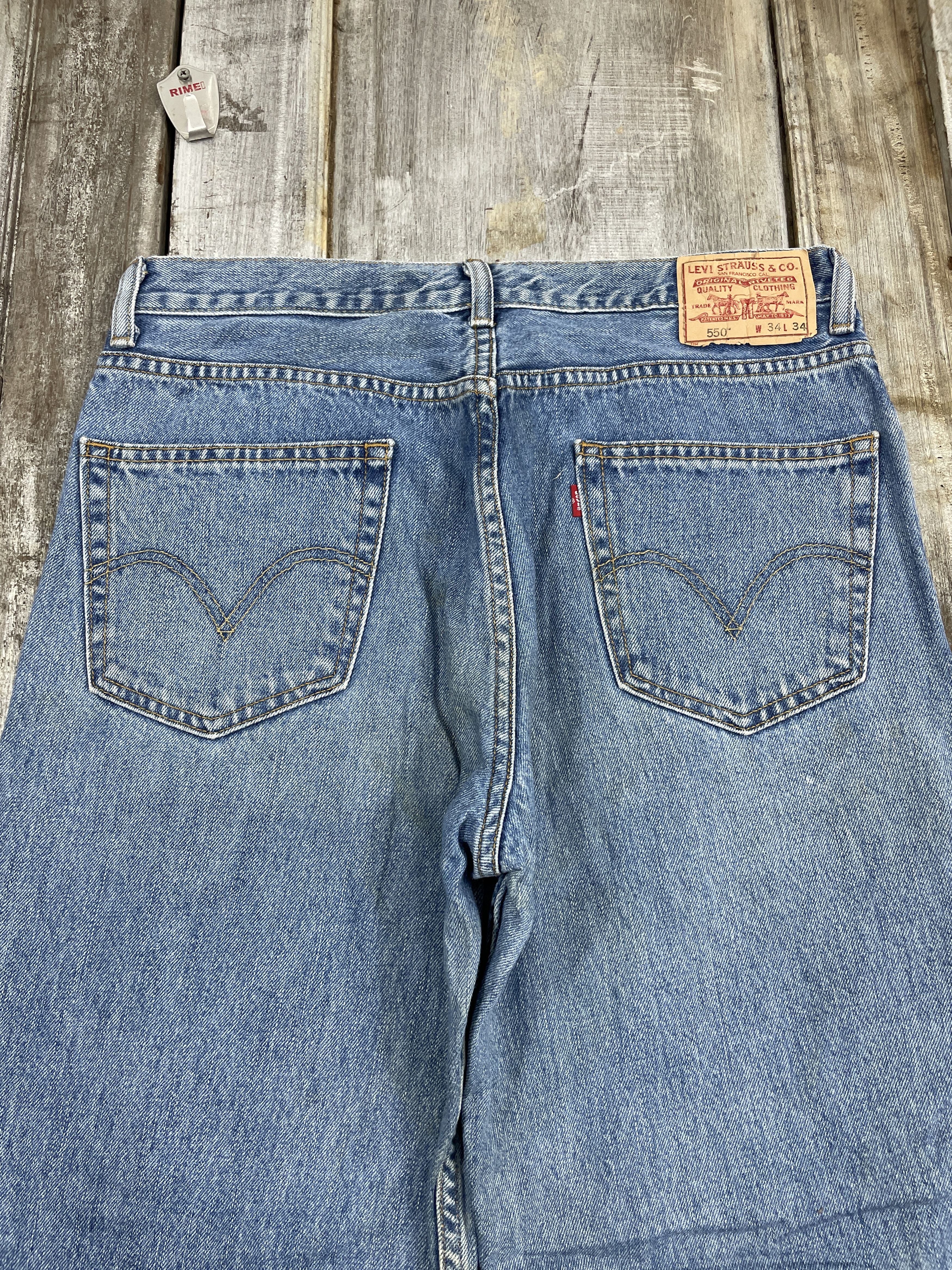 Levi's × Vintage Vintage Levi's 550 Faded Jeans WC 376 Size US 33 - 5 Thumbnail