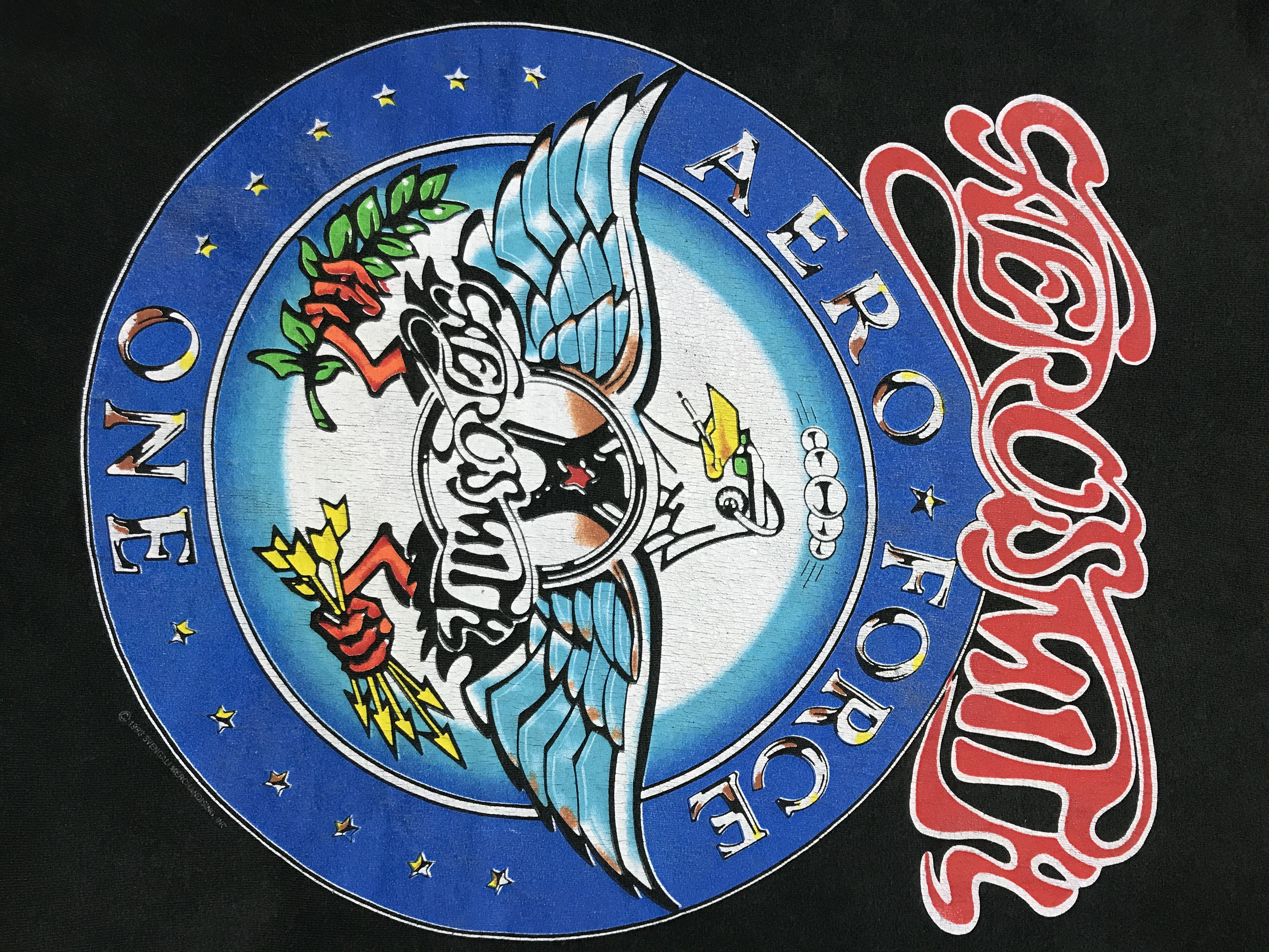 Aerosmith × Band Tees × Vintage Vintage Aerosmith Aero Force Giant By Anvil Size US L / EU 52-54 / 3 - 7 Thumbnail