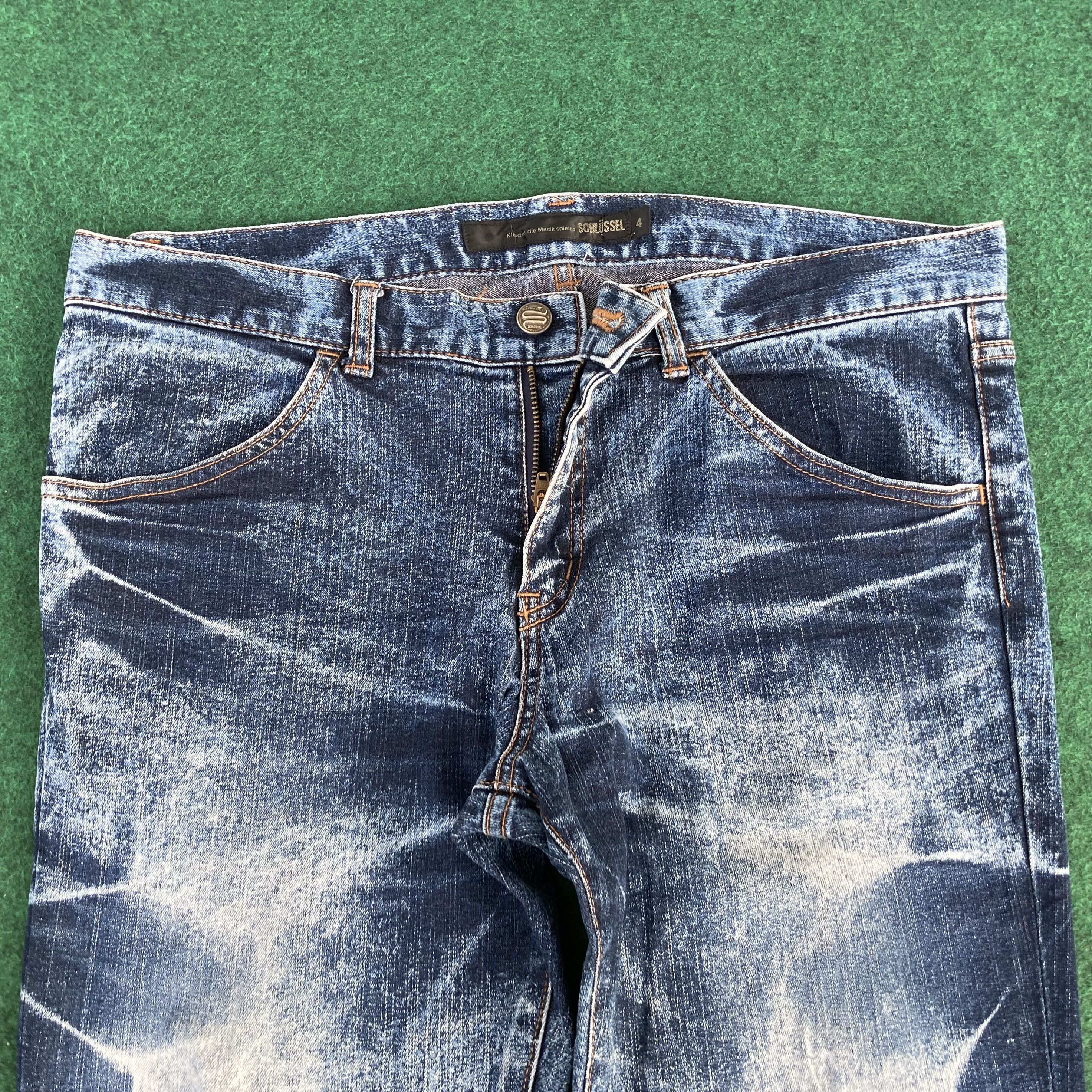 Japanese Brand × Schlussel Vtg Schlussel Men's Bootcut Flare Jeans Size US 34 / EU 50 - 3 Thumbnail