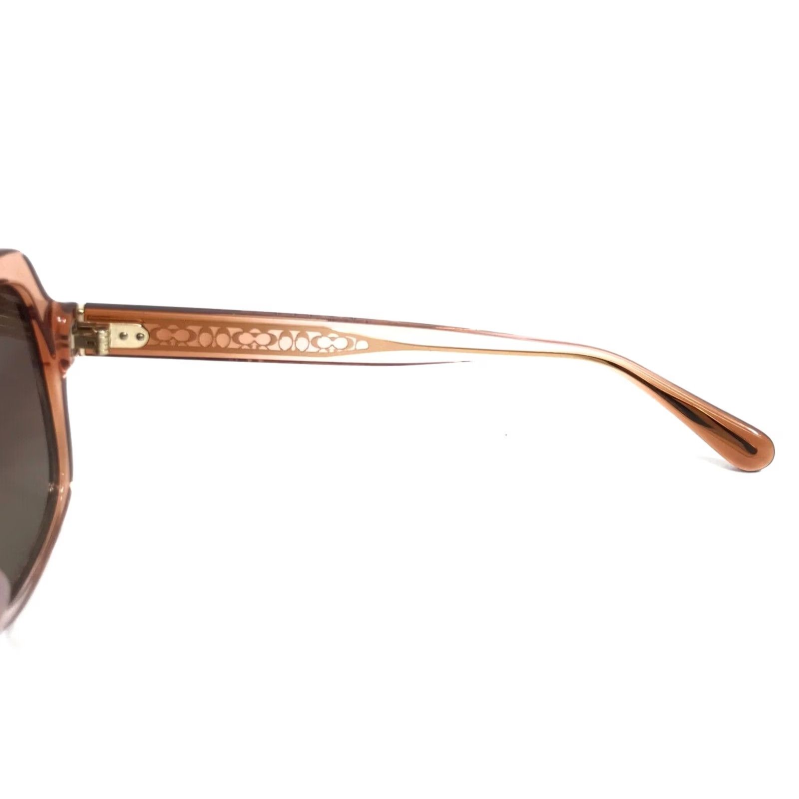 Coach Sunglasses HC8395U CR616 5812T5 Saddle/Dusty Rose  display picture 3