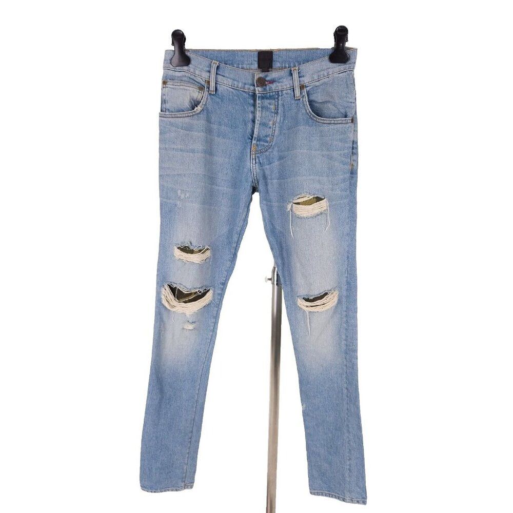 En Noir En Noir Cobain Denim Camo Underlays Jeans Size 30 Mens Light Size US 30 / EU 46 - 1 Thumbnail